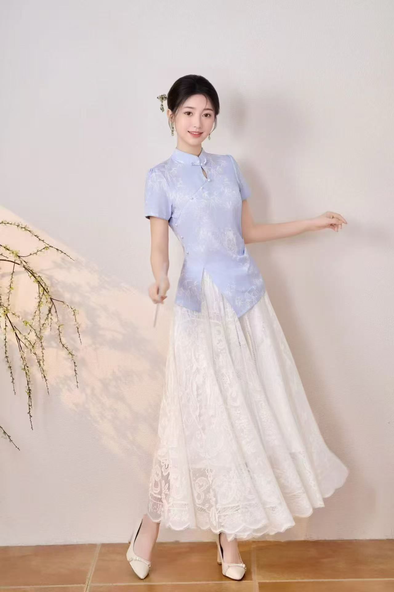 HZ May Stream #3: (PO) 03 Bamboo Harmony Oriental Set with Tutu Skirt