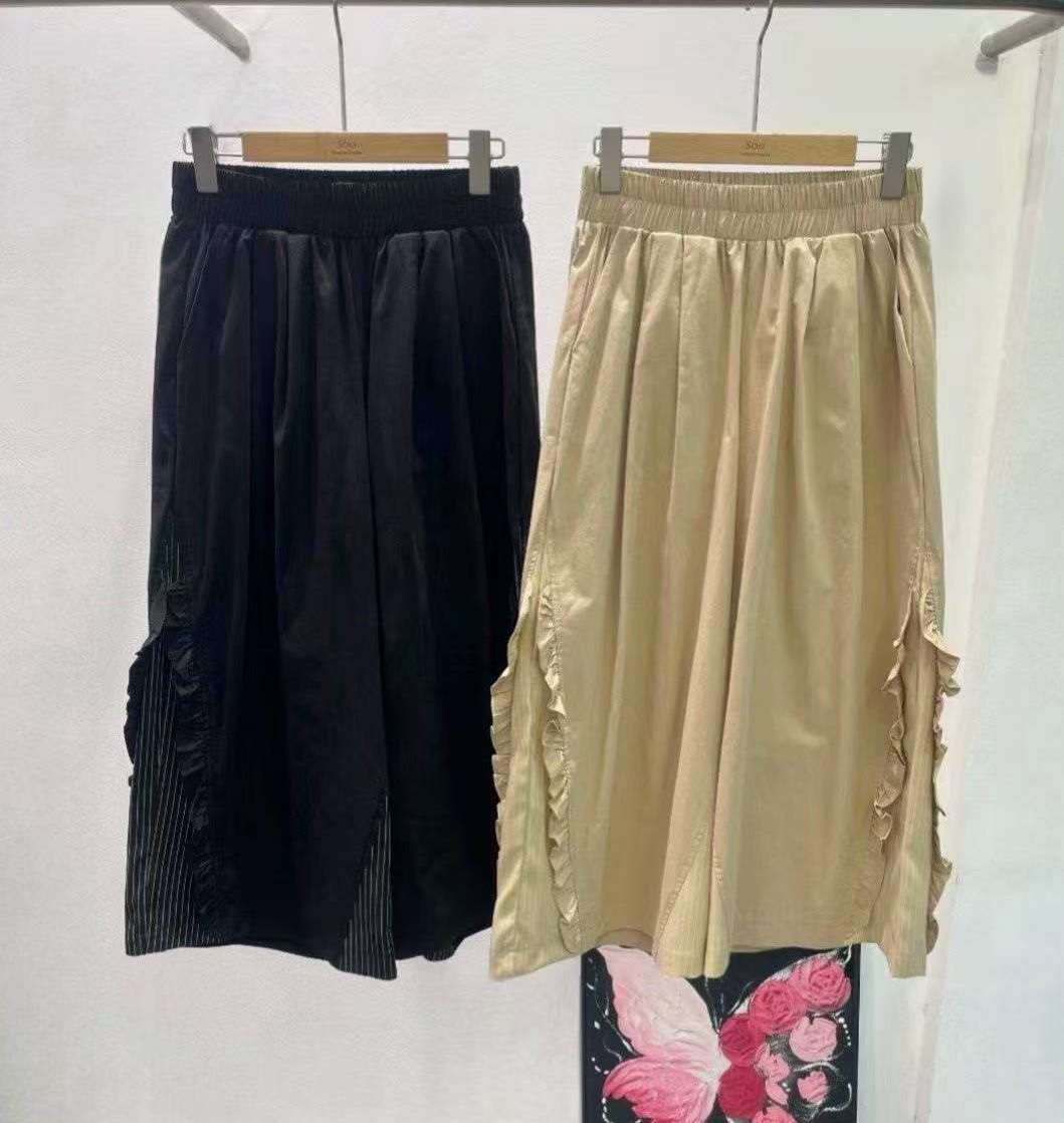 Z May Stream #18: (PO) 6080 Ruffle Flow Wide Leg Pants