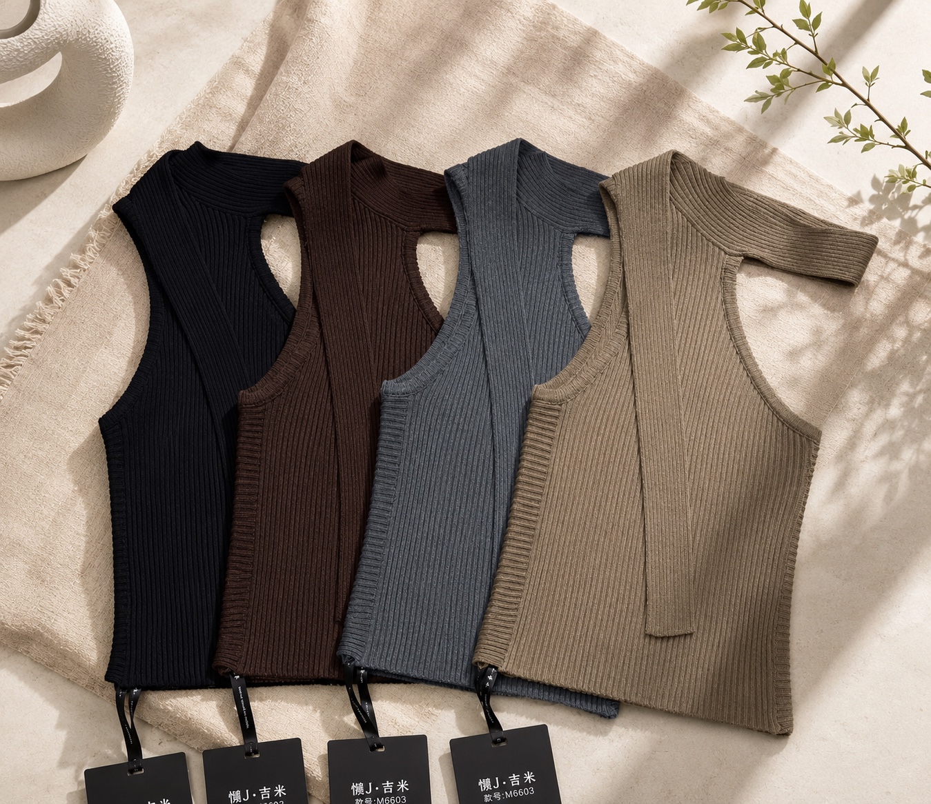 GZ July Stream #susan: (PO) M6603 Asymmetrical One-Shoulder Ribbed Knit Top