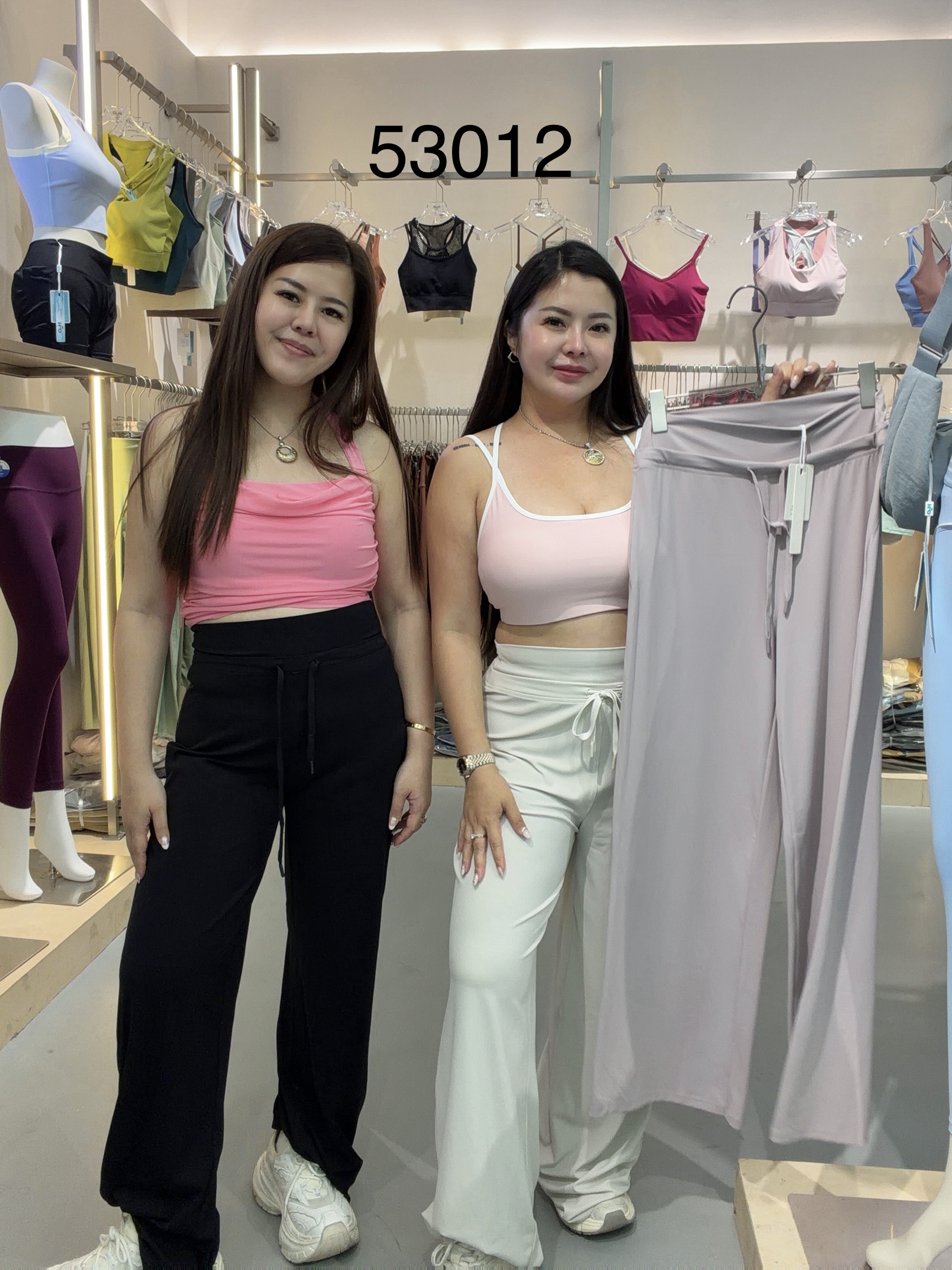 GZ July Stream #11: (PO) 53012 High-Waist Lounge Pants w Adjustable Drawstring (S Size: UW 30cm; H 44cm; L 106cm, M Size: UW 32cm; H 47cm; L 107cm, L Size: UW W35cm; H 49cm; L 108cm, XL Size: UW 37cm; H 52cm; L 109cm)