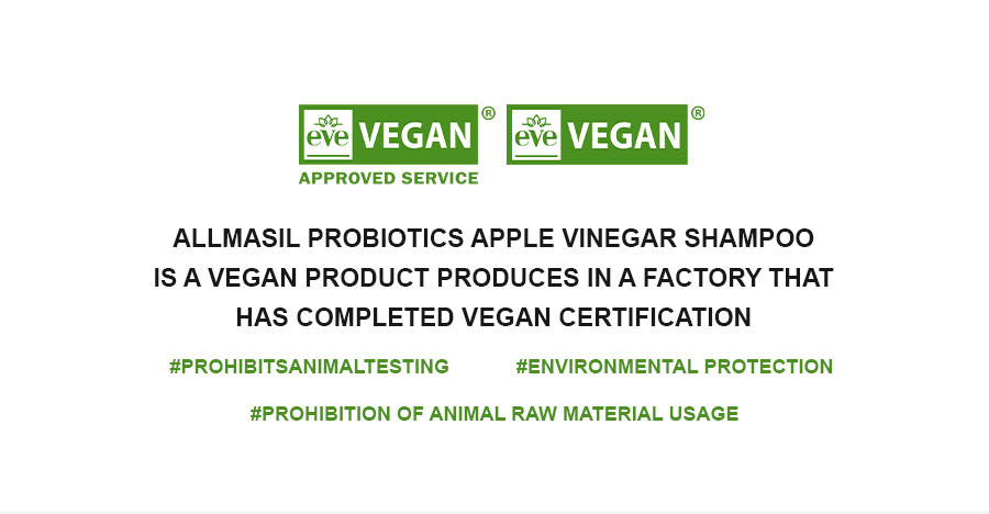 ALLMASIL: 5 Probiotic Apple Vinegar Shampoo