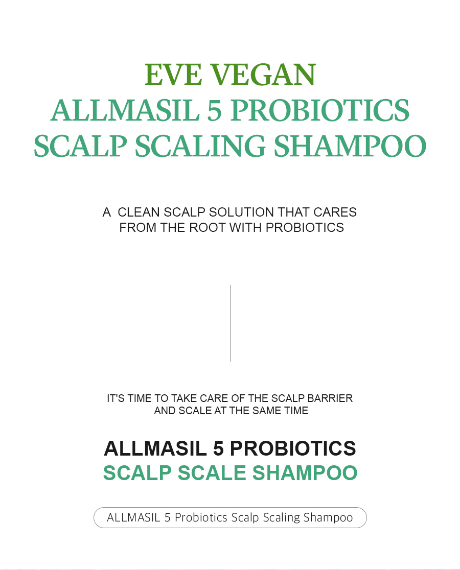 ALLMASIL: 5 Probiotic Scalp Scaling Shampoo