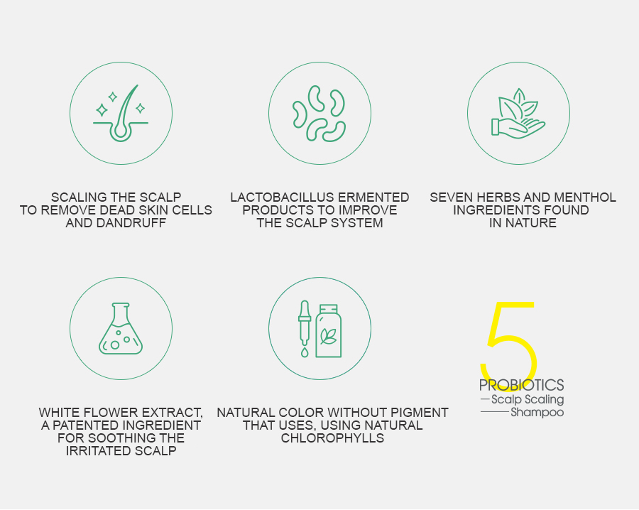 ALLMASIL: 5 Probiotic Scalp Scaling Shampoo