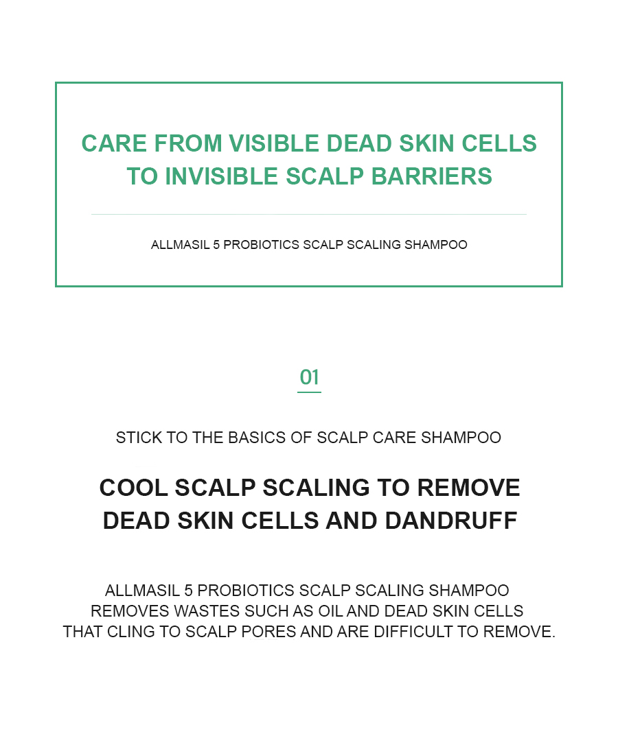 ALLMASIL: 5 Probiotic Scalp Scaling Shampoo