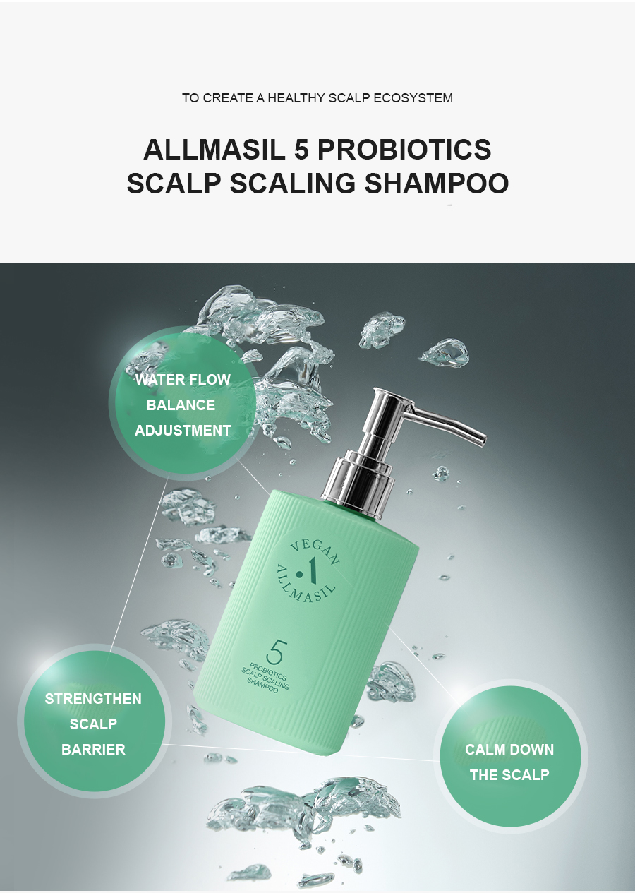 ALLMASIL: 5 Probiotic Scalp Scaling Shampoo