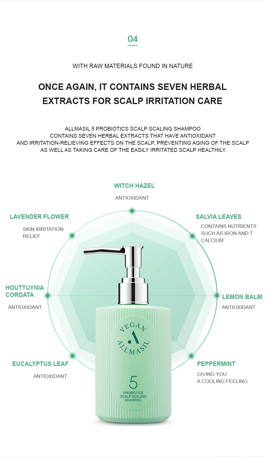 ALLMASIL: 5 Probiotic Scalp Scaling Shampoo