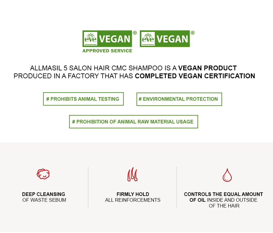 ALLMASIL: 5 Salon Hair CMC Shampoo
