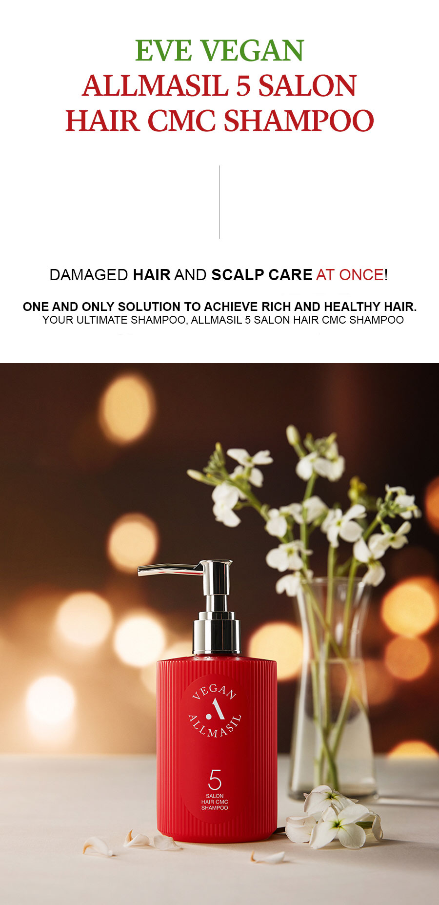 ALLMASIL: 5 Salon Hair CMC Shampoo