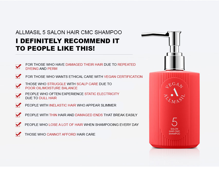 ALLMASIL: 5 Salon Hair CMC Shampoo