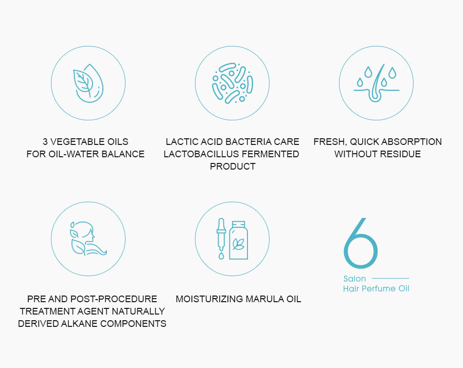 ALLMASIL: 6 Salon Hair Perfume Oil Light