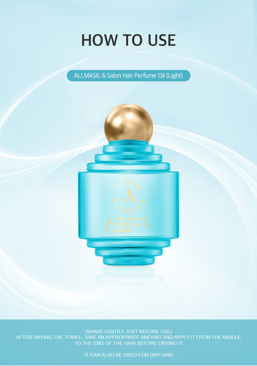 ALLMASIL: 6 Salon Hair Perfume Oil Light