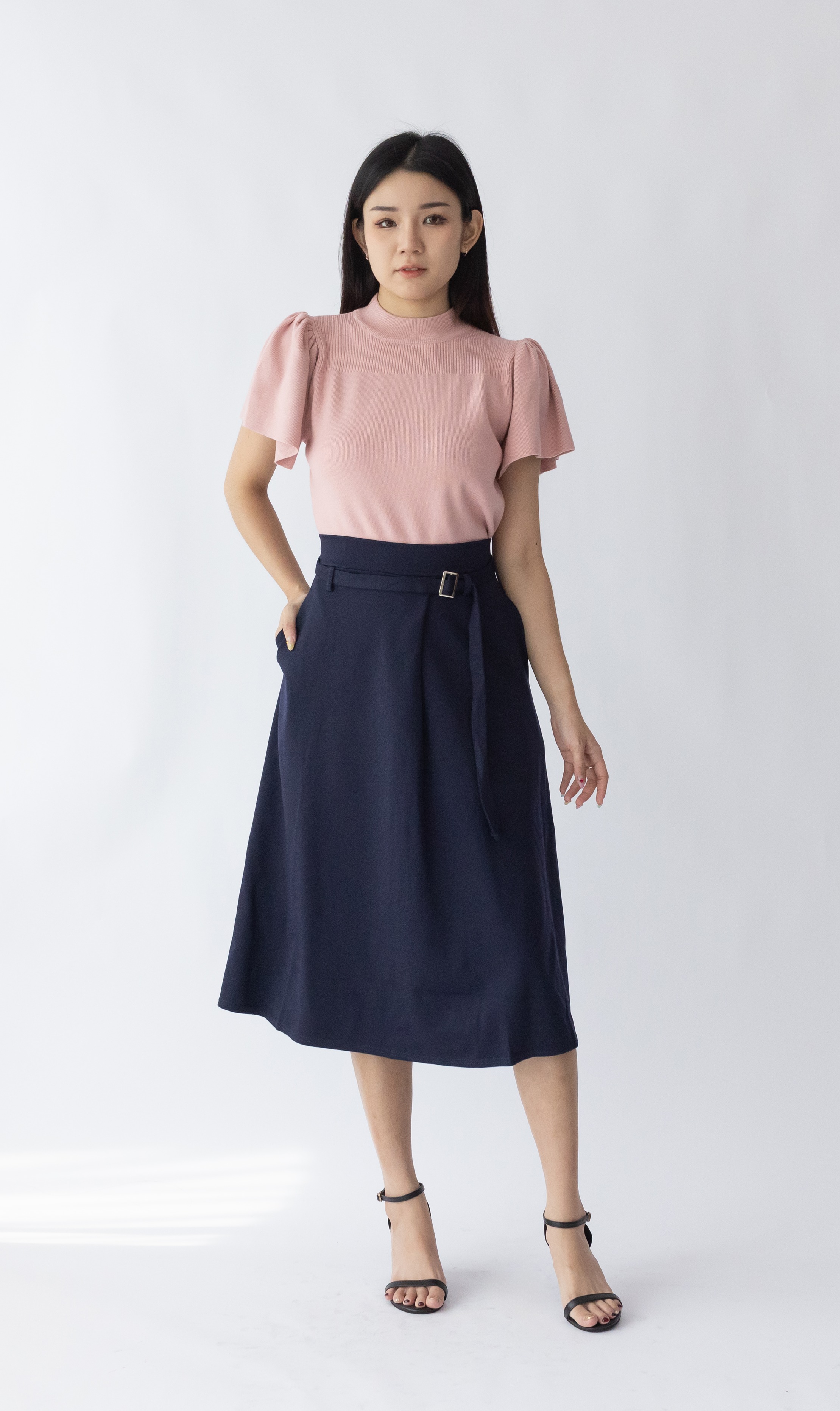 2426 Femie Flare Skirt W Belt (UW 36-46cm; H FS; L 67cm)