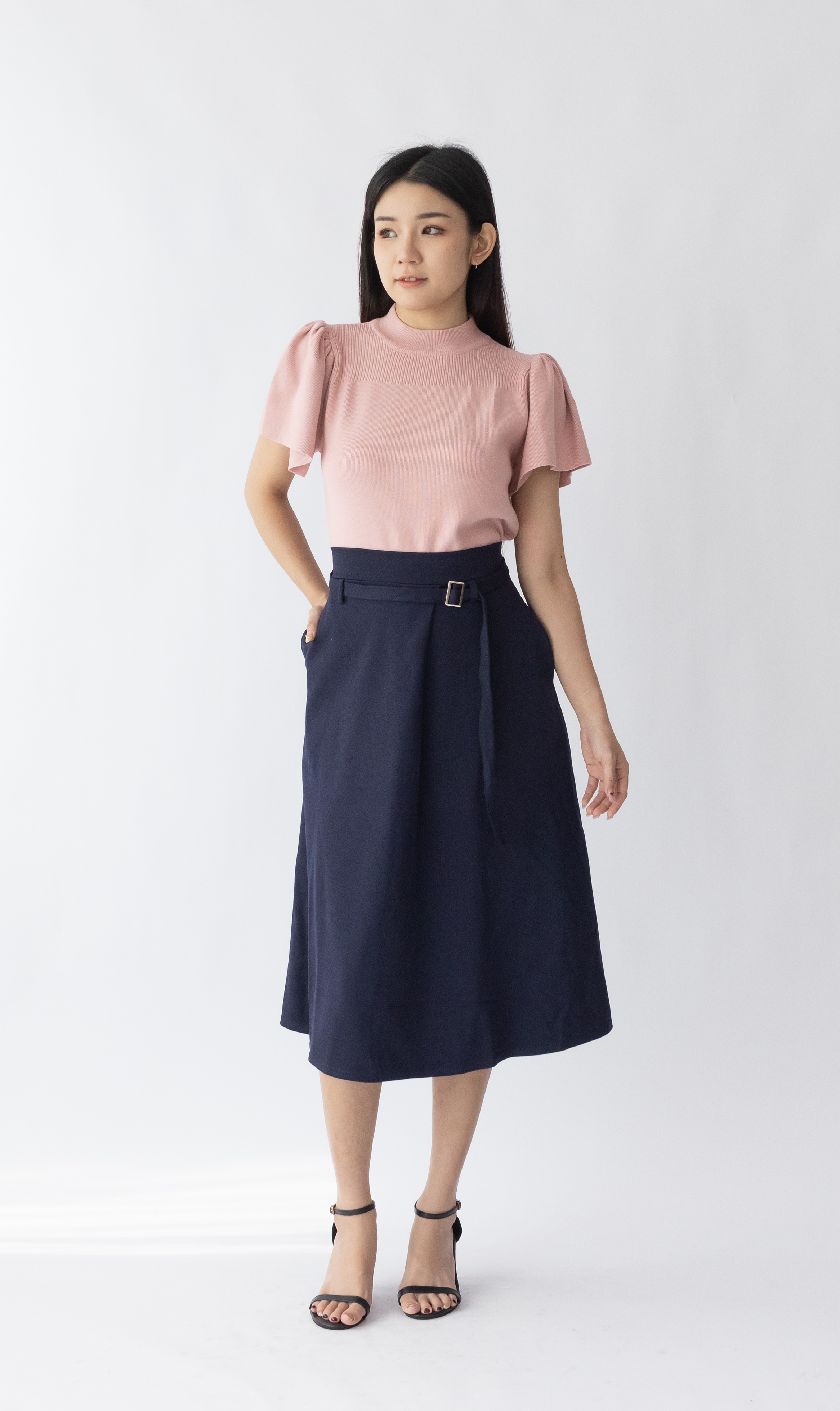 2426 Femie Flare Skirt W Belt (UW 36-46cm; H FS; L 67cm)