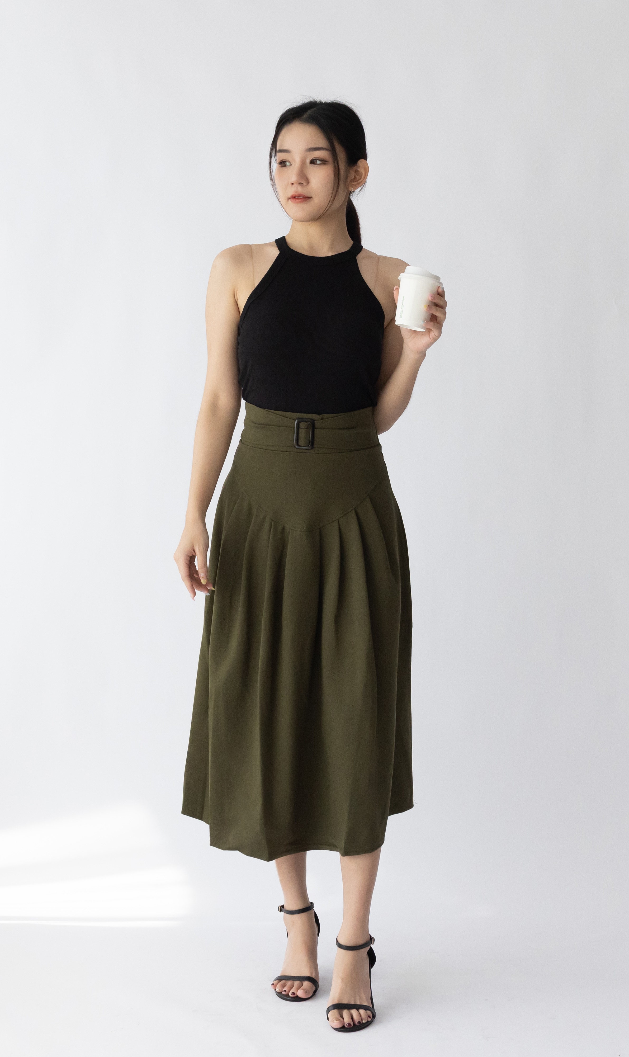 016 Amelie A-Line Skirt (W 35-46cm; H 46-63cm; L 80cm)