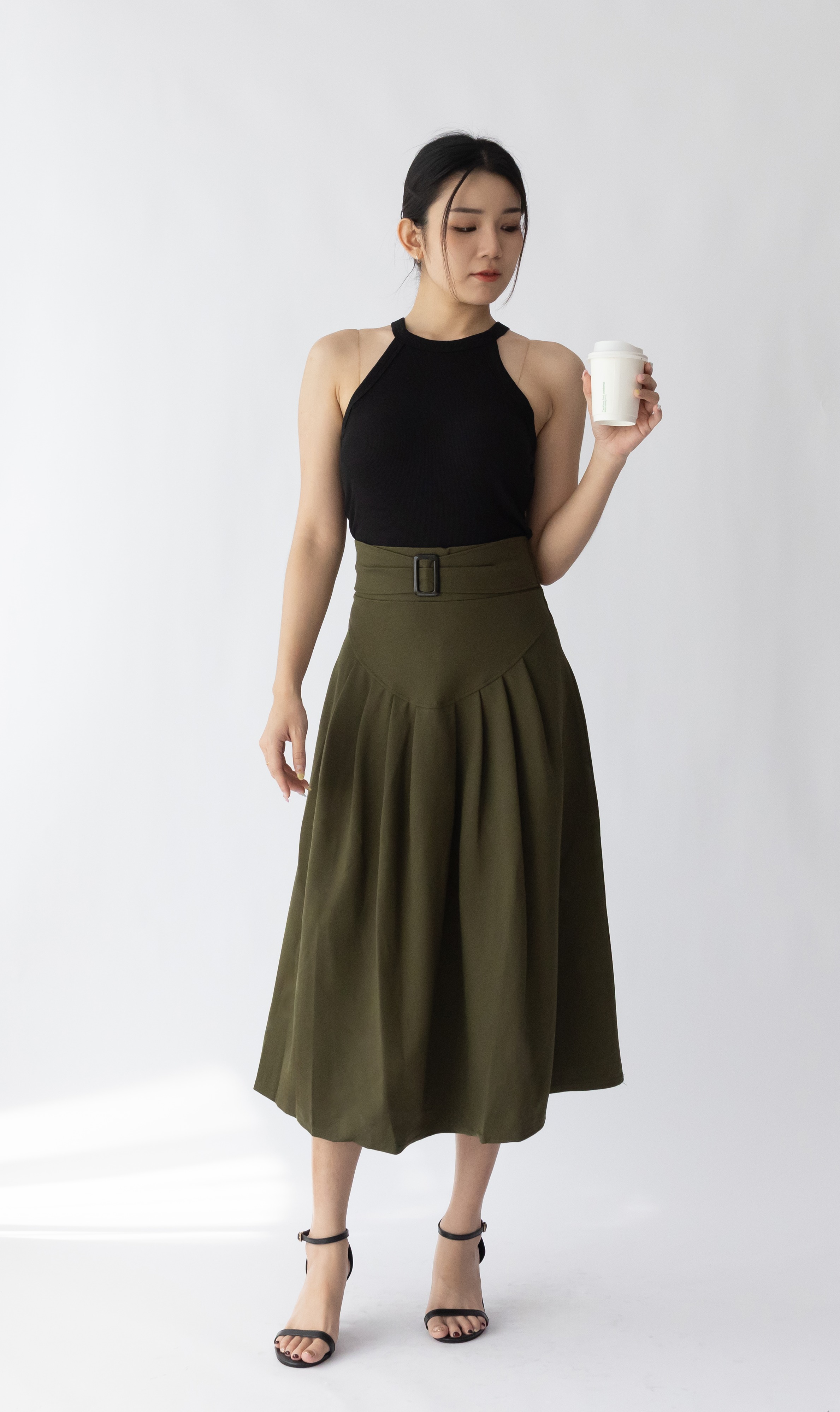 016 Amelie A-Line Skirt (W 35-46cm; H 46-63cm; L 80cm)