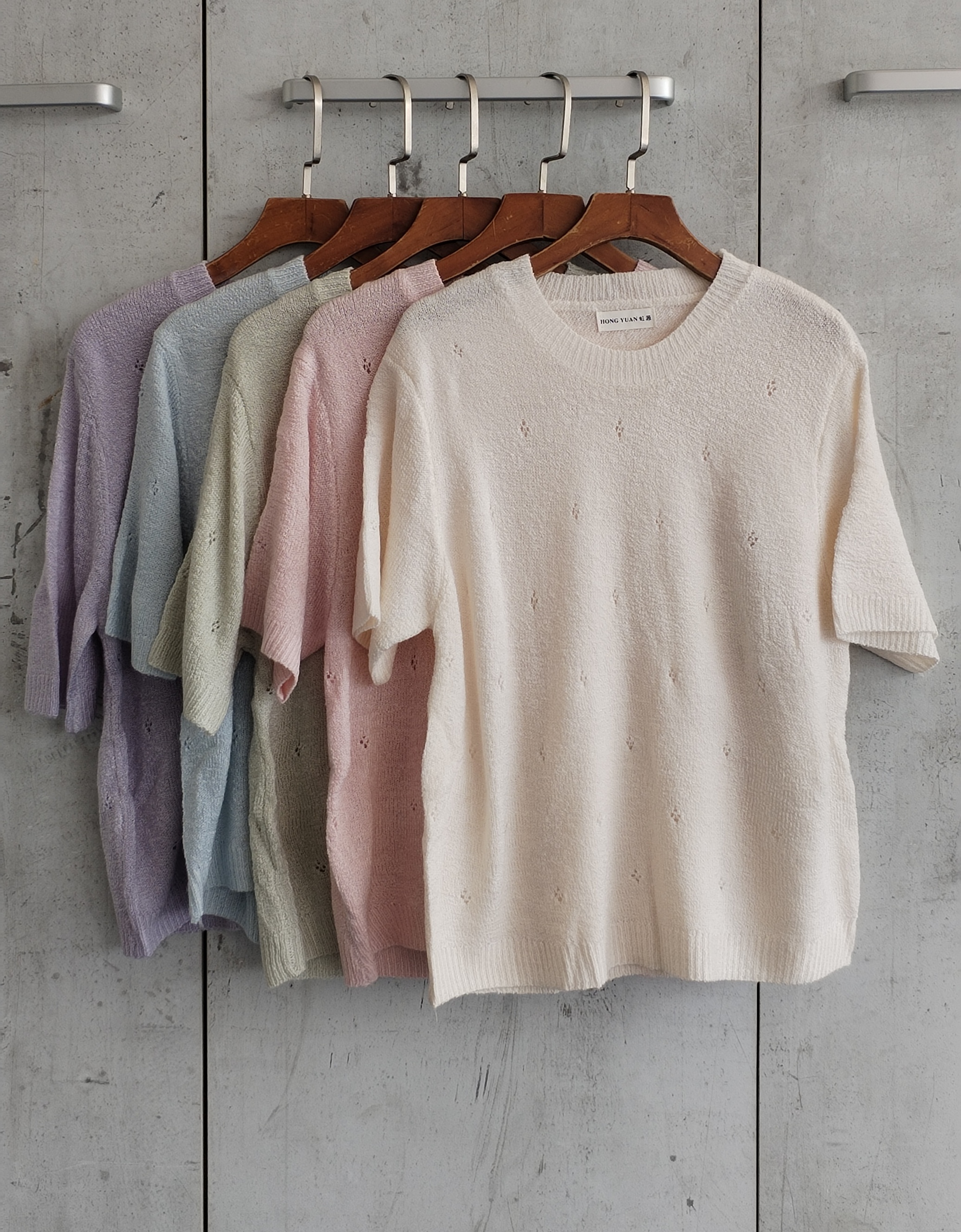 6380 Nativel Round Neck Knit Top (B 48-52cm; L 48cm)