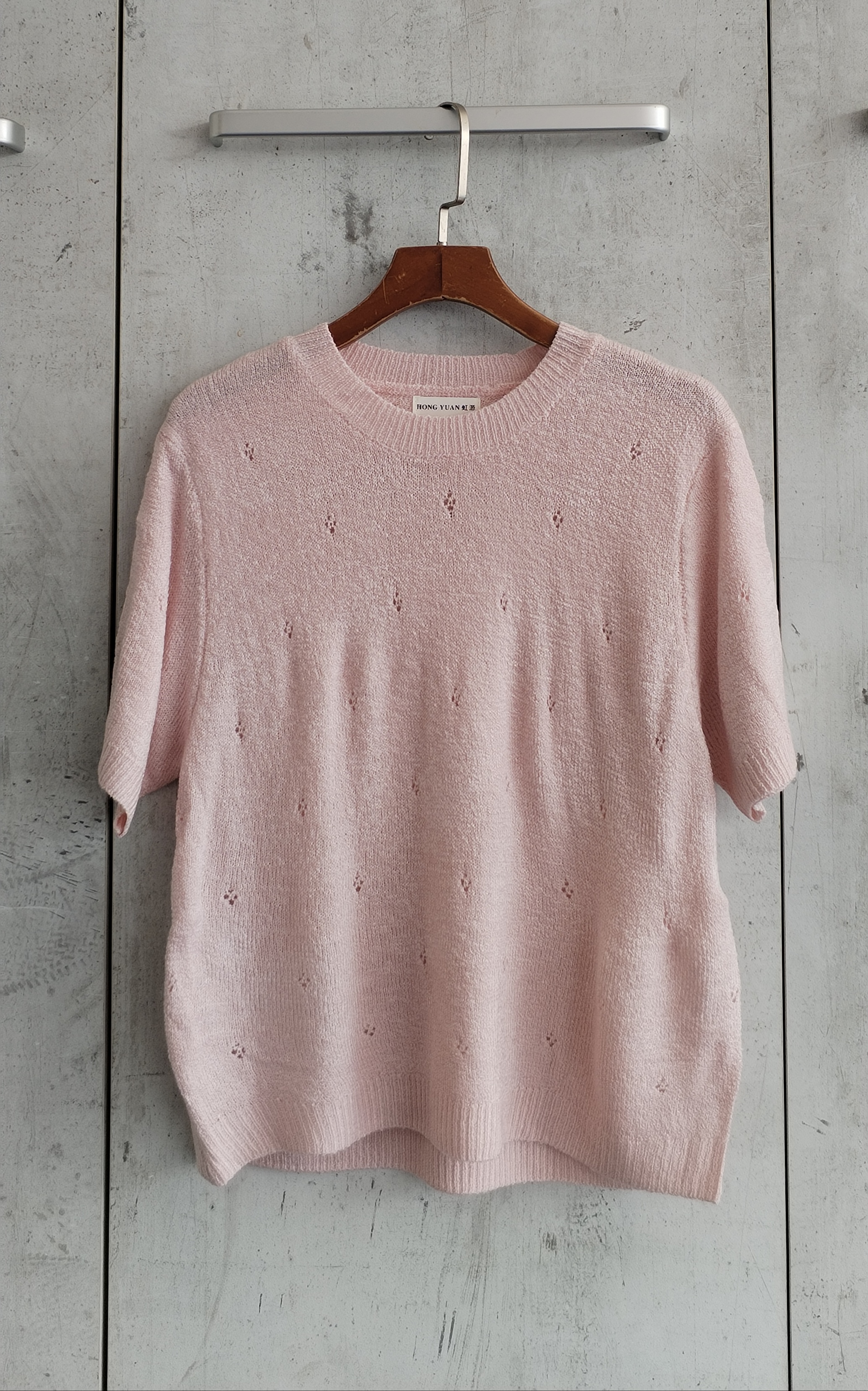 6380 Nativel Round Neck Knit Top (B 48-52cm; L 48cm)