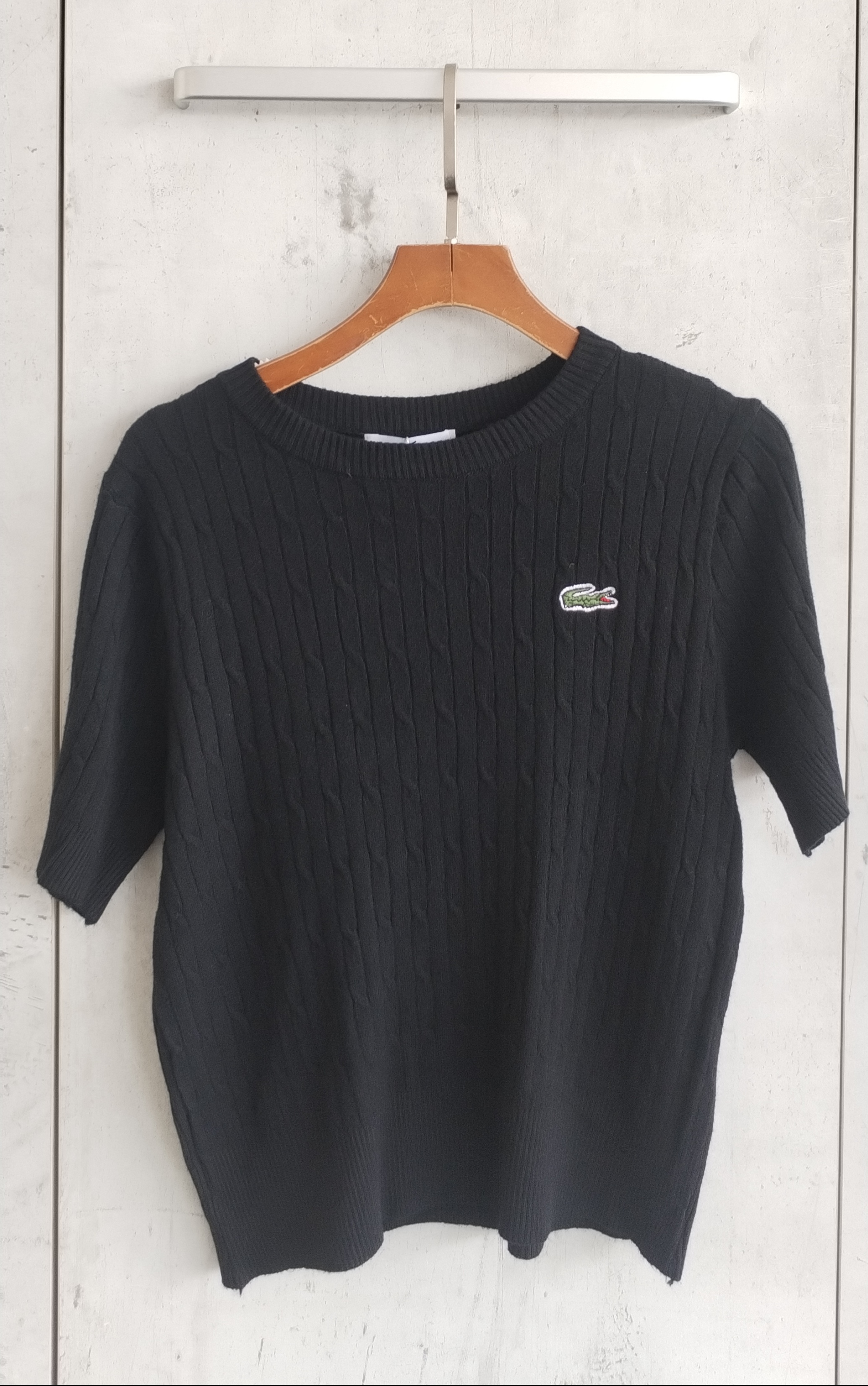 151 Lacoste Ribbed Knit Top (B 41-52cm)