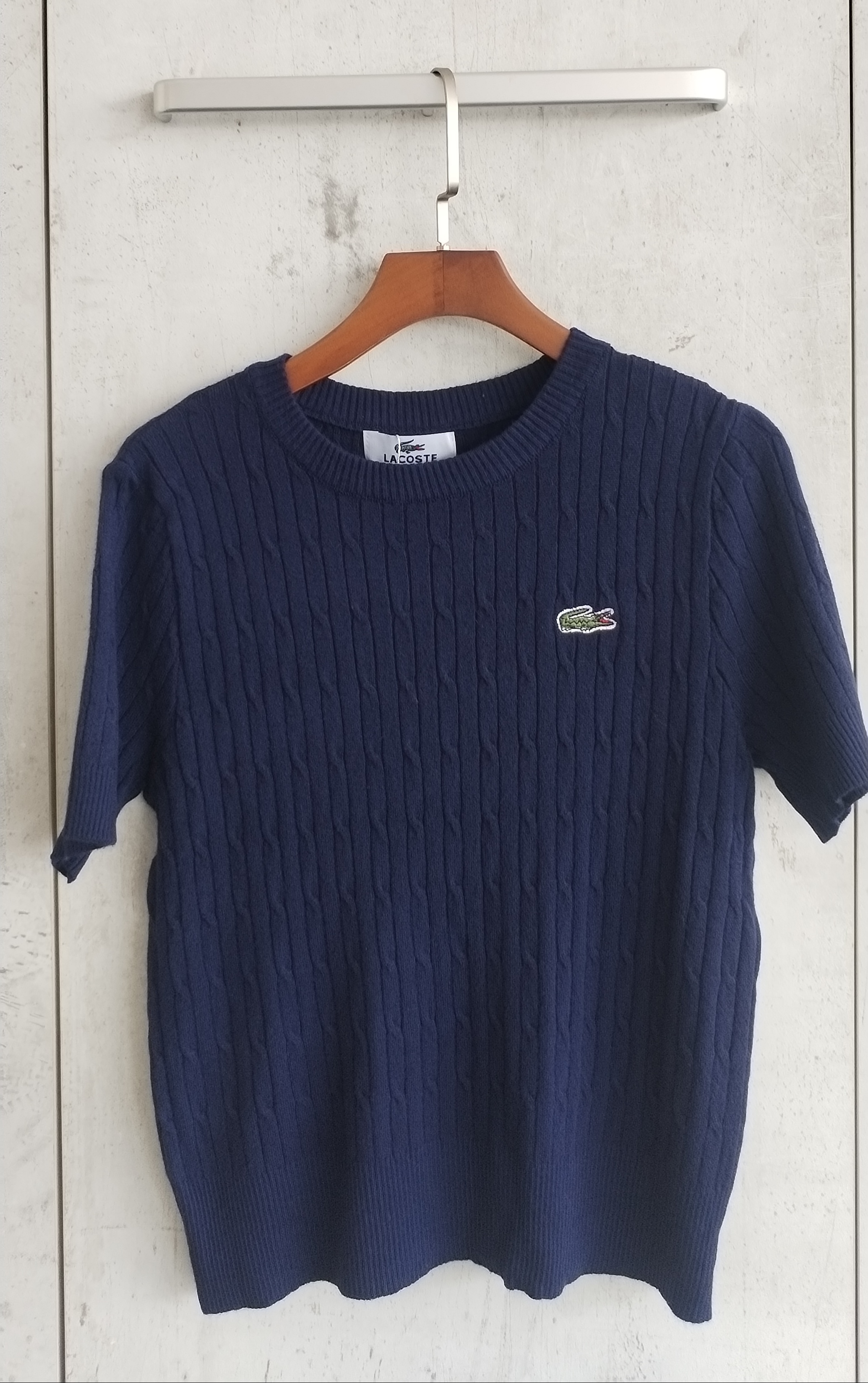 151 Lacoste Ribbed Knit Top (B 41-52cm)