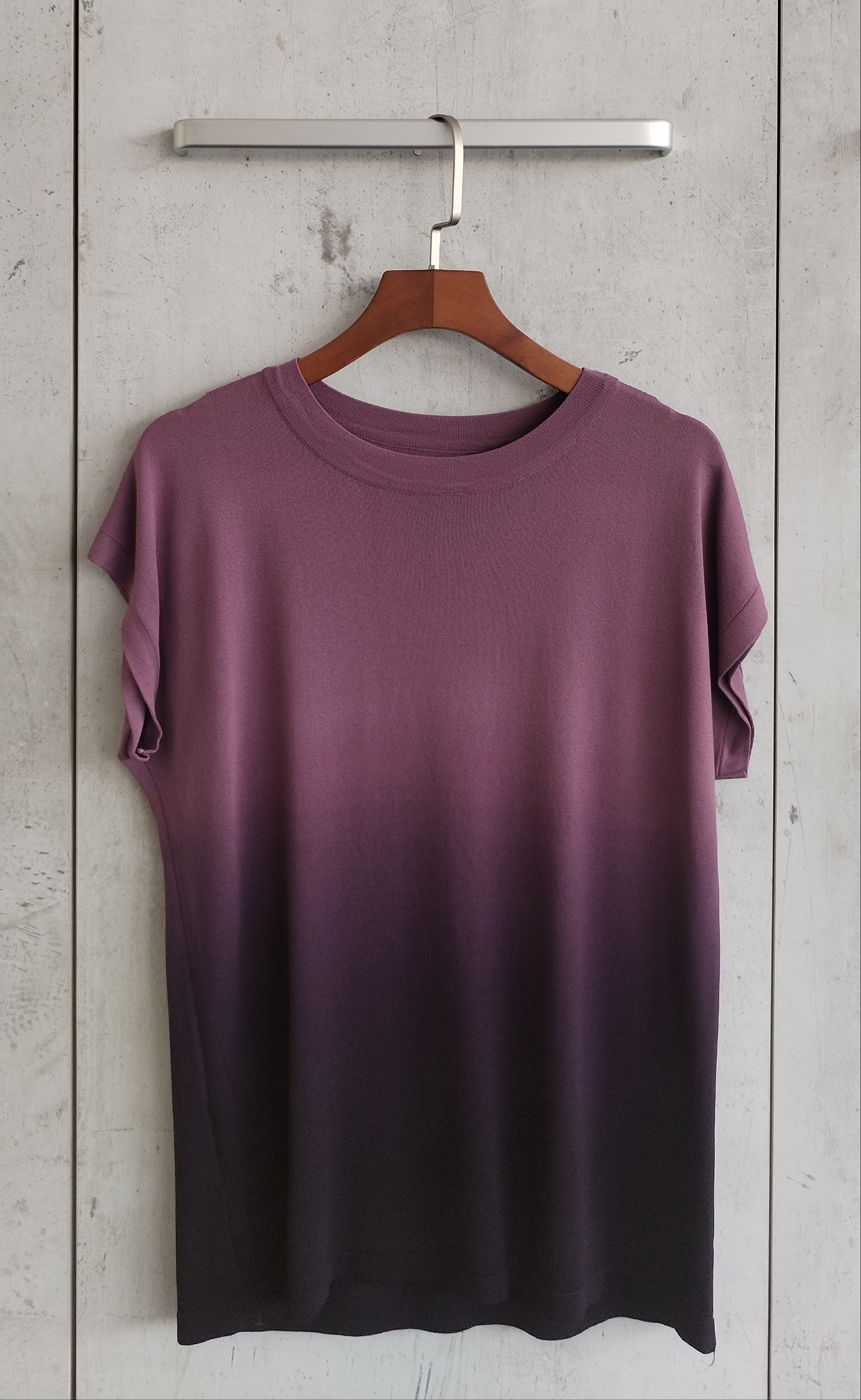 2198 Ildiko Two-Toned Cap Sleeve Knit Top (B 44-50cm; L 55cm)