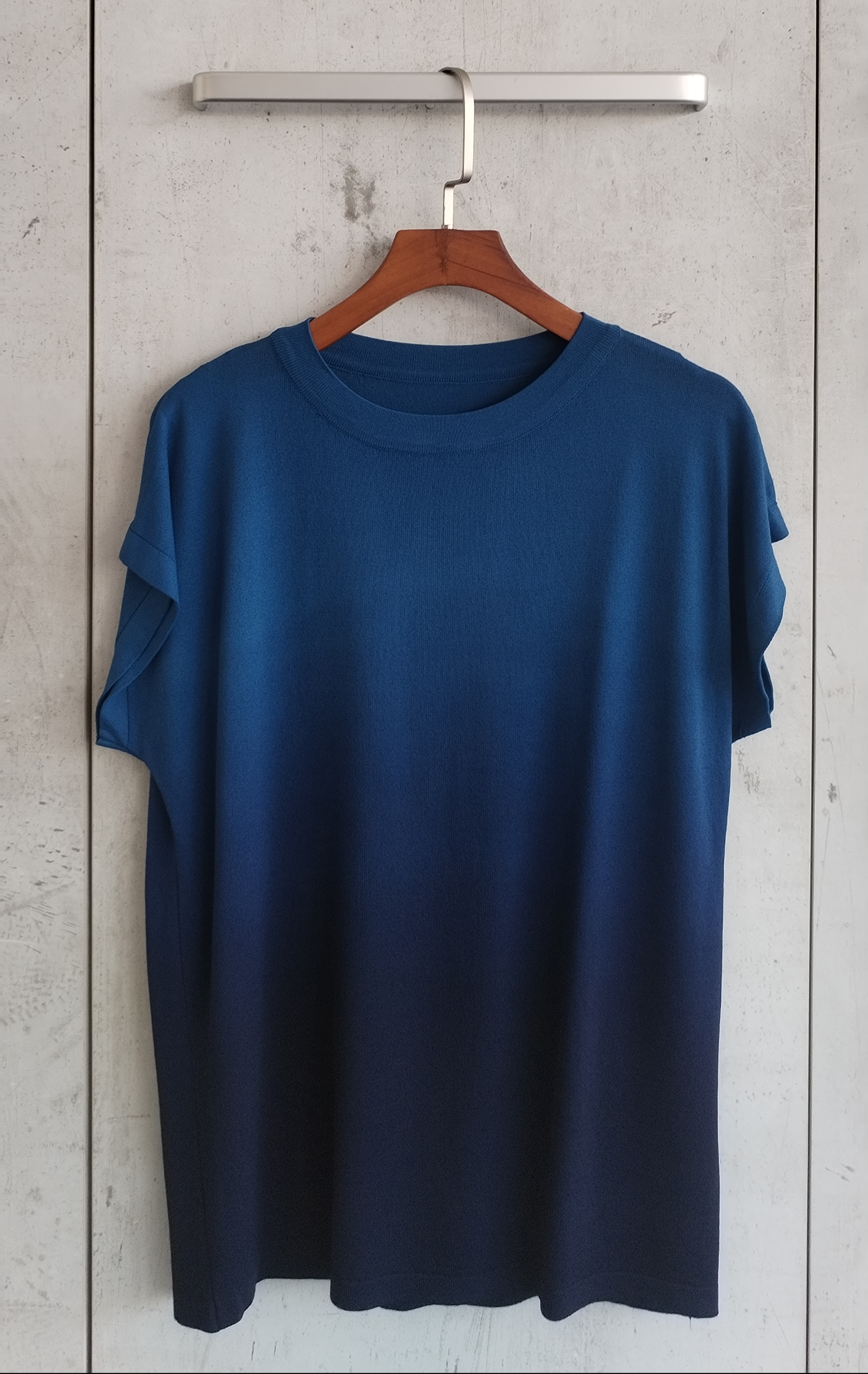 2198 Ildiko Two-Toned Cap Sleeve Knit Top (B 44-50cm; L 55cm)