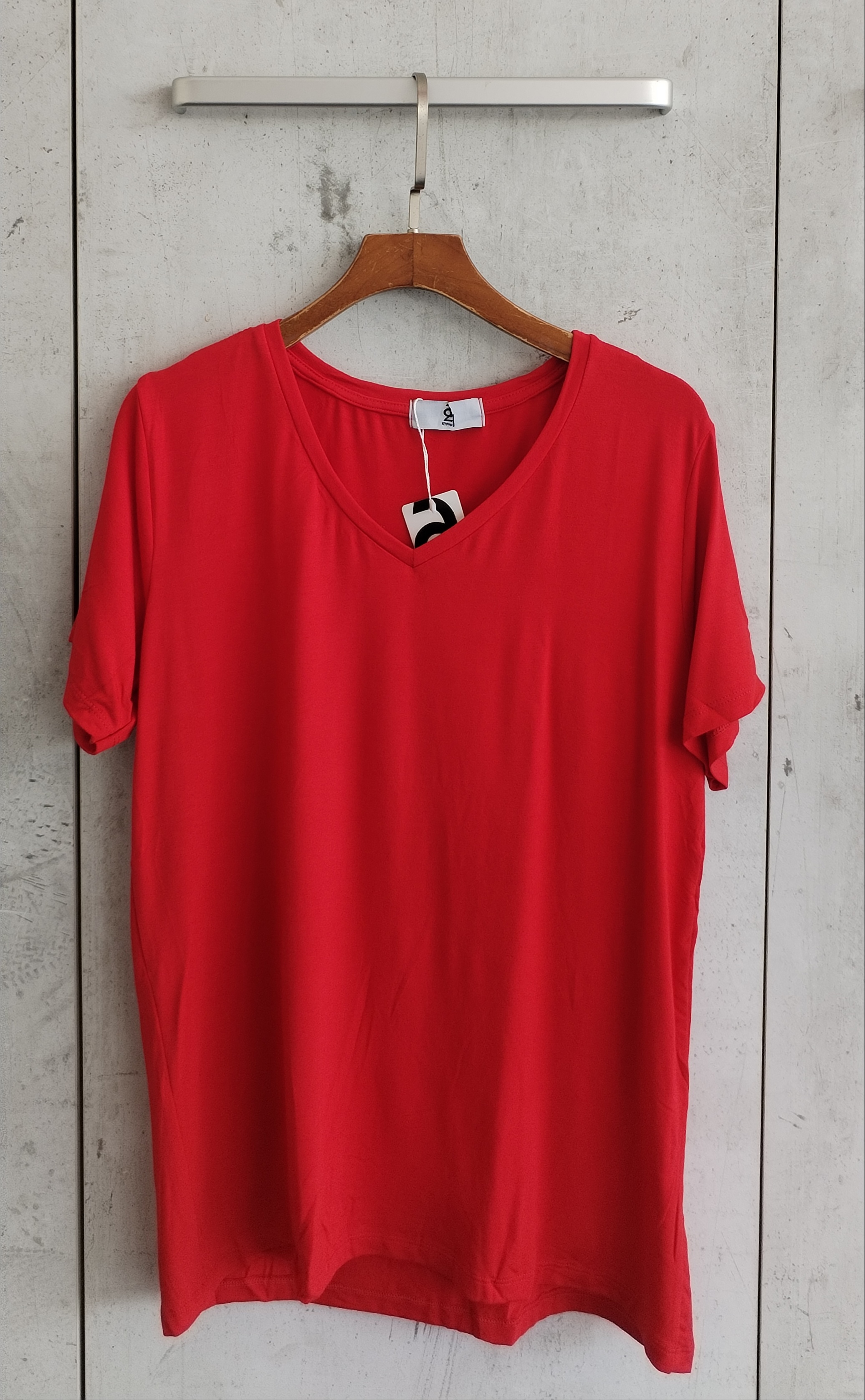 2757 Venzo V-Neck Soft Cotton Top (B 46-52cm; L 61cm)