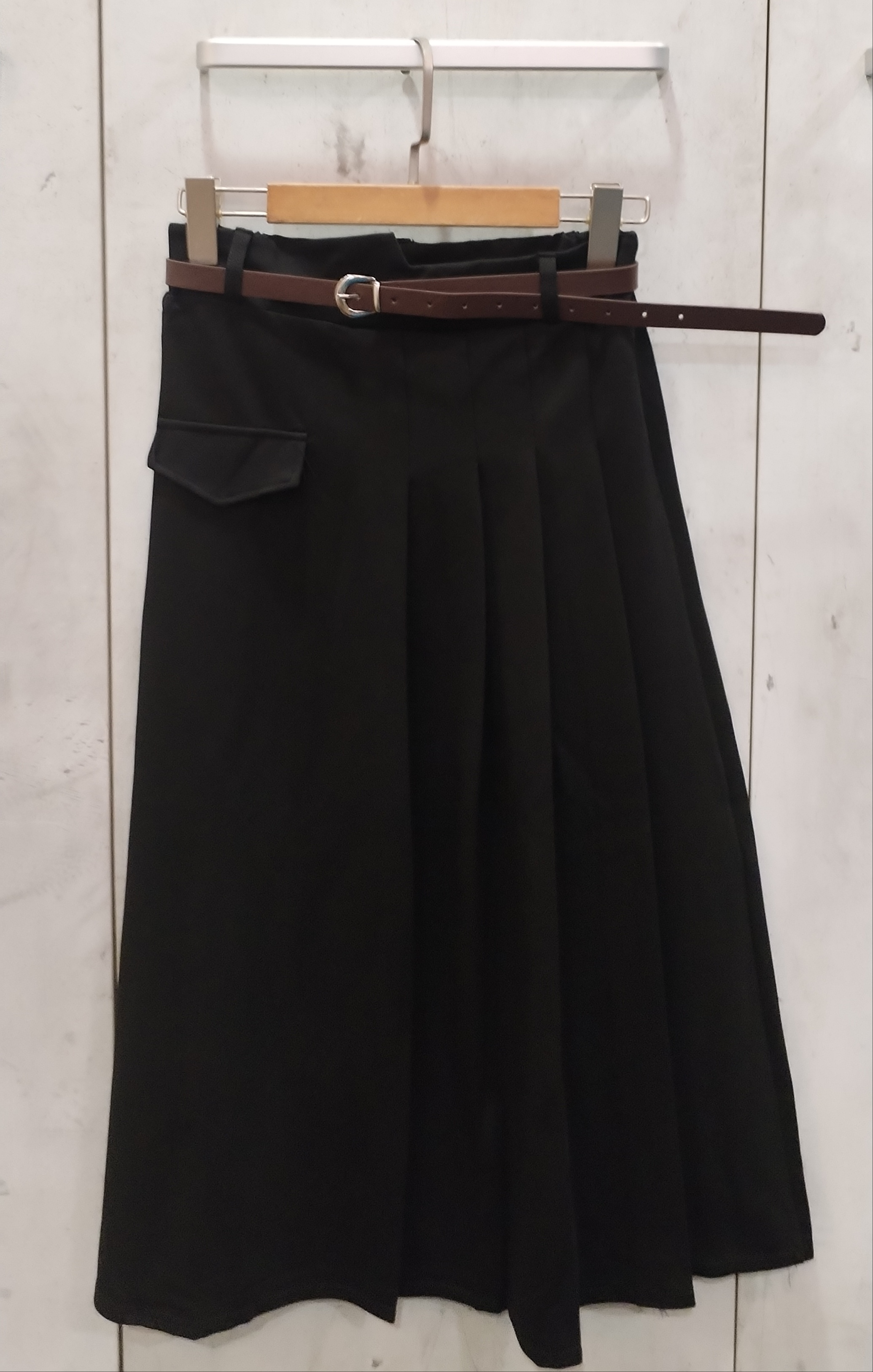 013 Anella A-Line Skirt w Belt (UW 34-47cm; H 49-63cm; L 72cm)