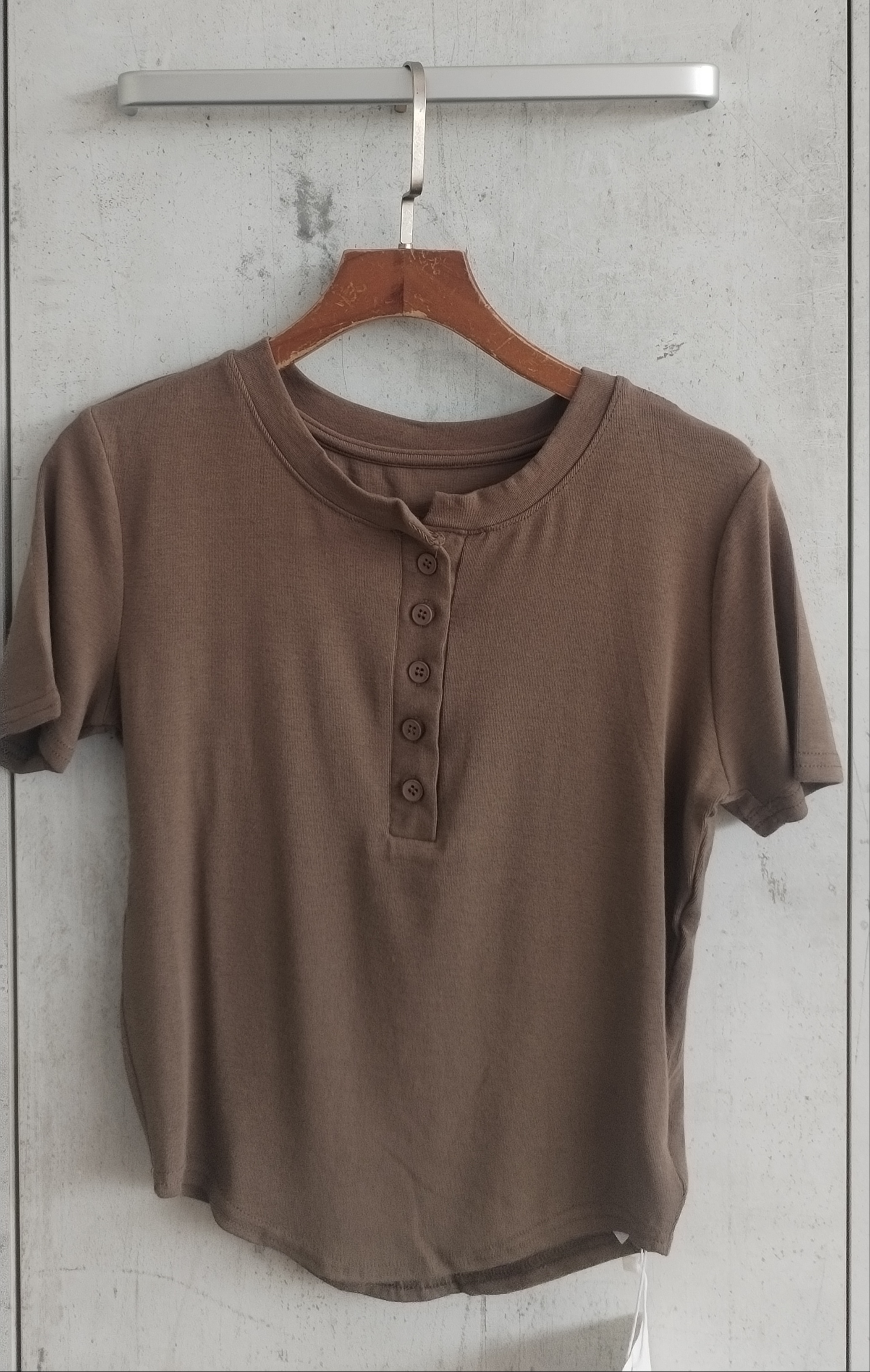 9150 Harlette Half Button Cotton Top (B 39-49cm; L 44/49cm)