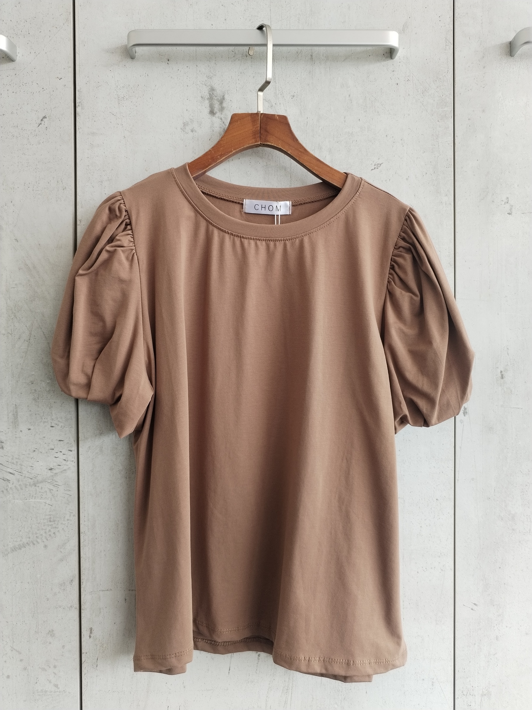 2825 Rylea Round Neck Puffy Sleeve Cotton Top (B 51-56cm; L 57cm)