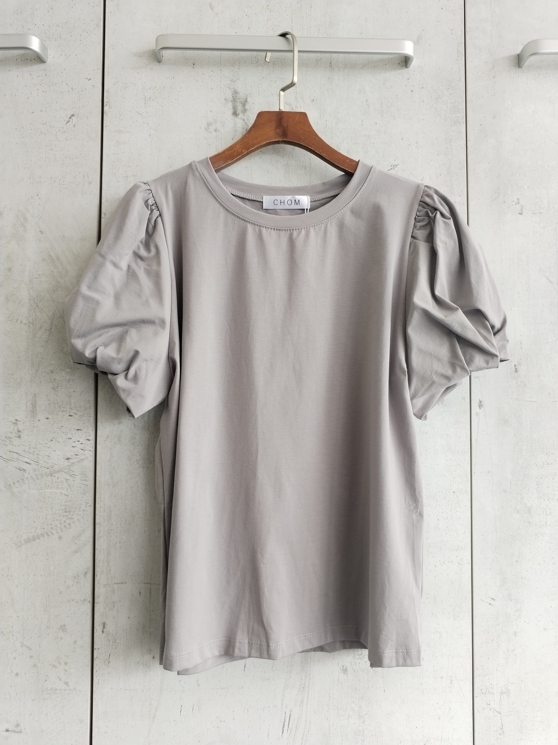 2825 Rylea Round Neck Puffy Sleeve Cotton Top (B 51-56cm; L 57cm)