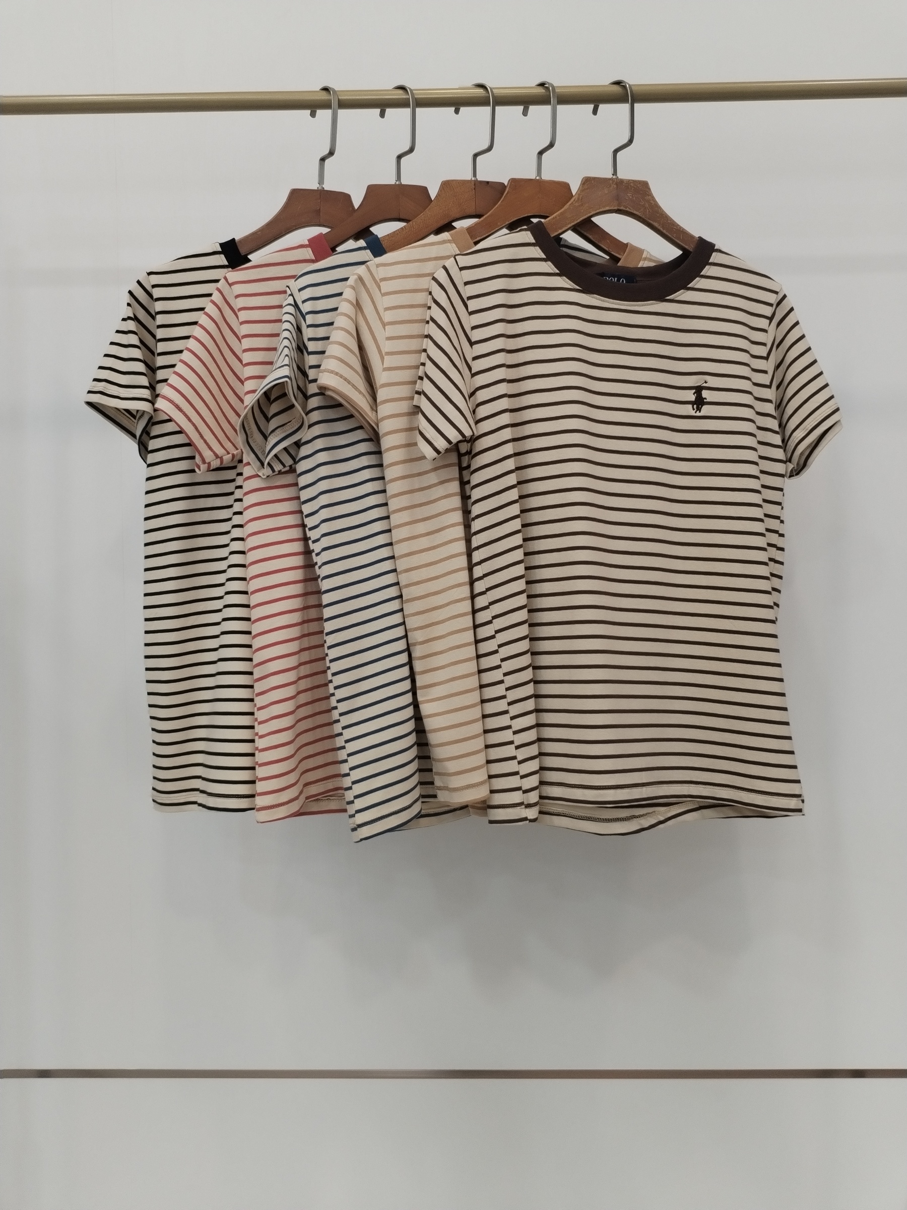 2834 Taurinne Trendy Polo Striped Cotton Top (B 43-49cm; L 59cm)
