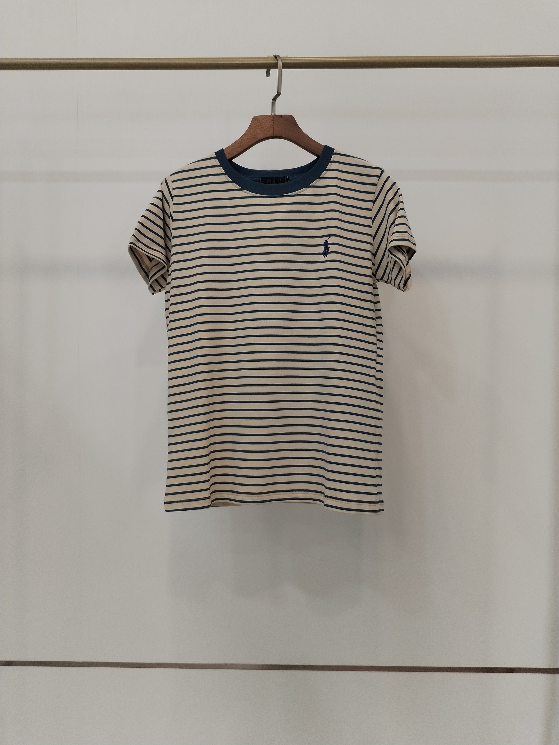 2834 Taurinne Trendy Polo Striped Cotton Top (B 43-49cm; L 59cm)