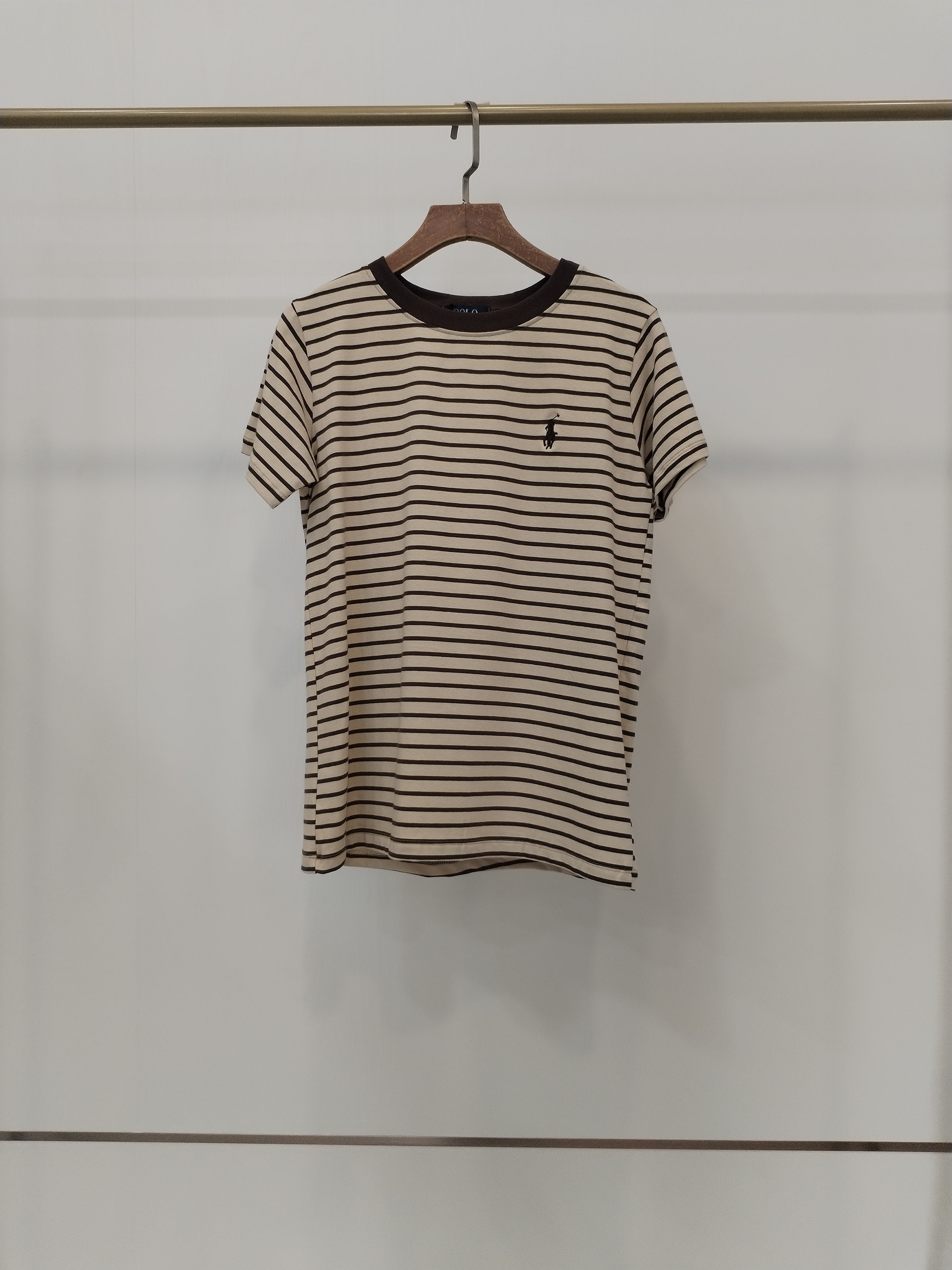 2834 Taurinne Trendy Polo Striped Cotton Top (B 43-49cm; L 59cm)
