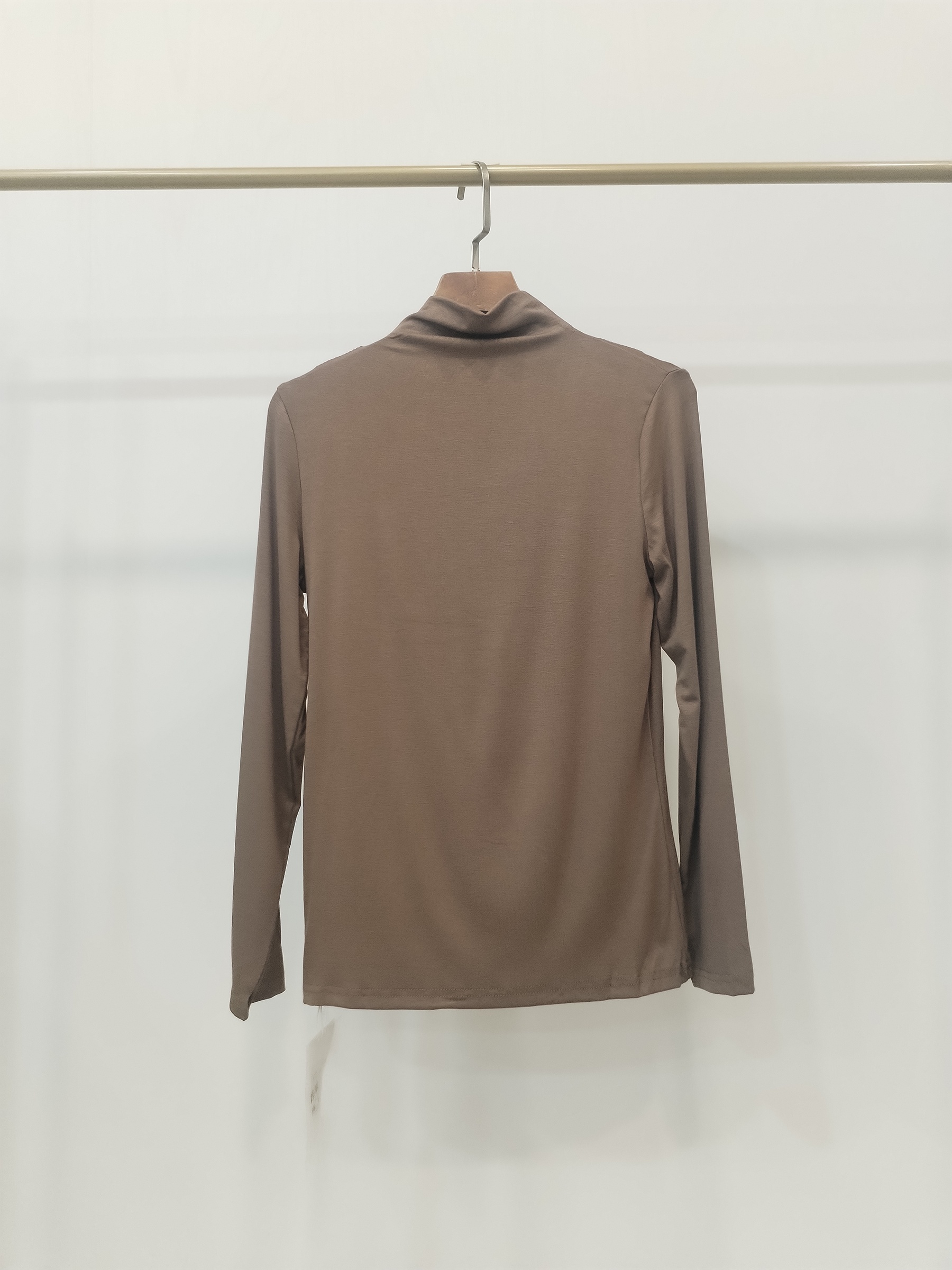 8823 Loxley Long Sleeve High Neck Cotton Top (B 40-52cm; L 56cm)