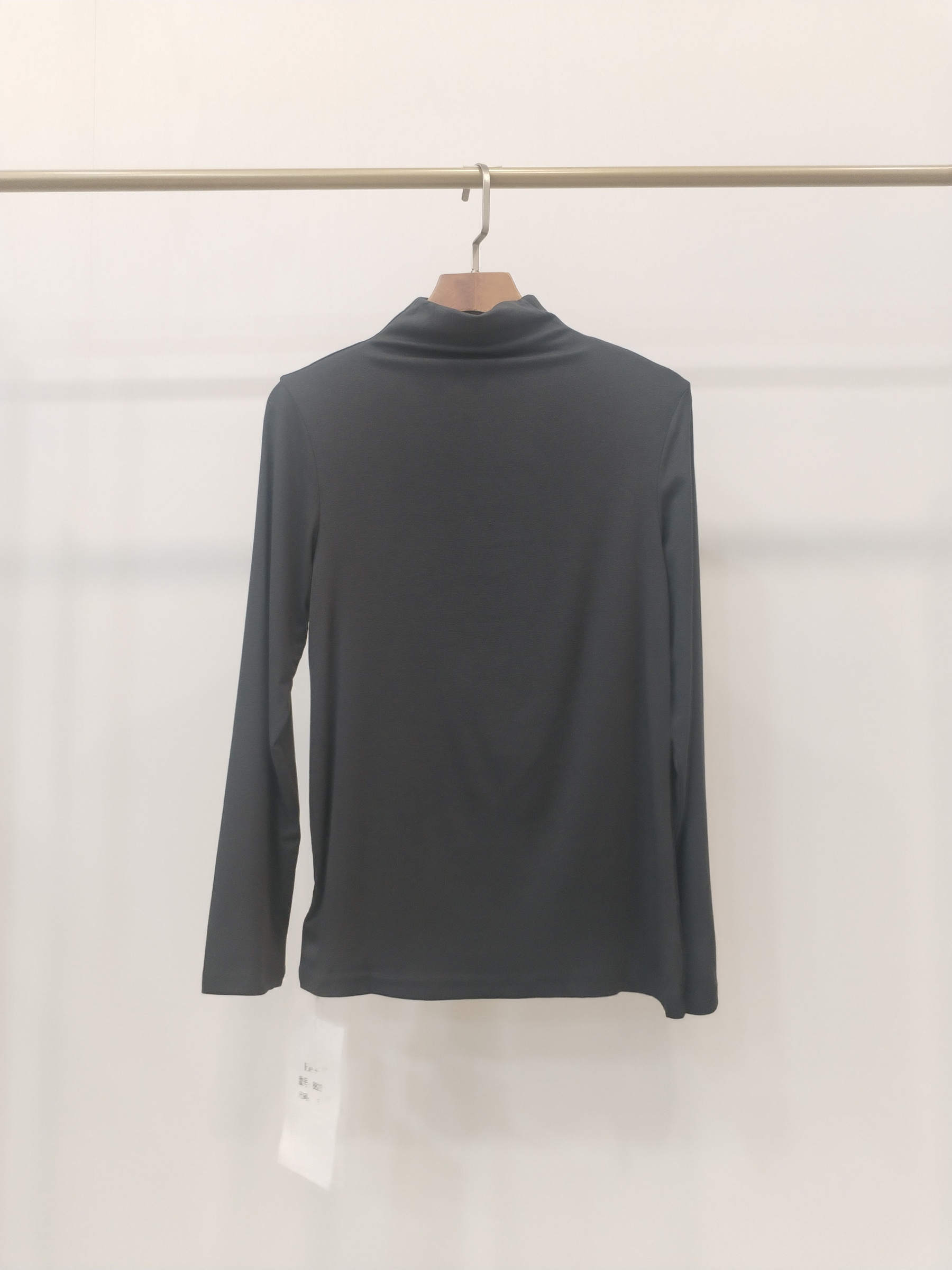 8823 Loxley Long Sleeve High Neck Cotton Top (B 40-52cm; L 56cm)