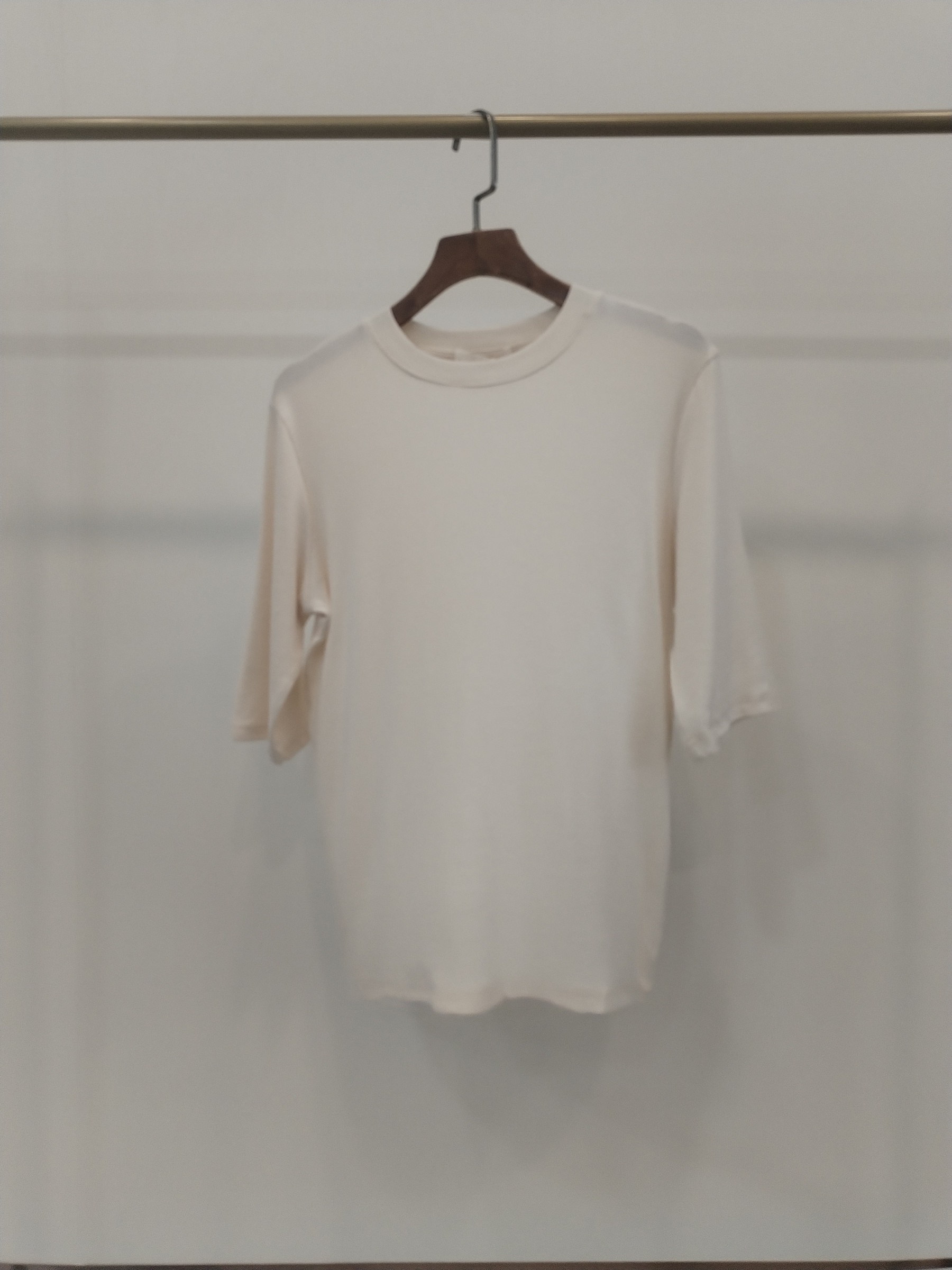 8813 Mitch Round Neck Mid Sleeve Cotton Top (B 41-51cm; L 57cm)