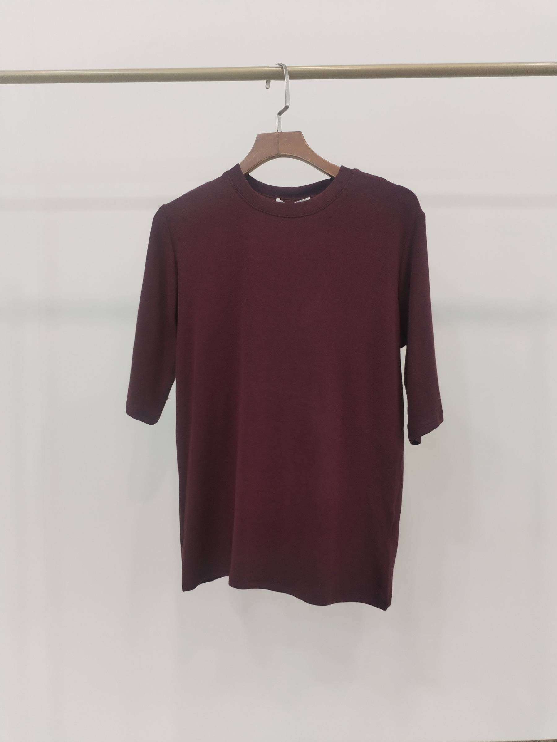 8813 Mitch Round Neck Mid Sleeve Cotton Top (B 41-51cm; L 57cm)
