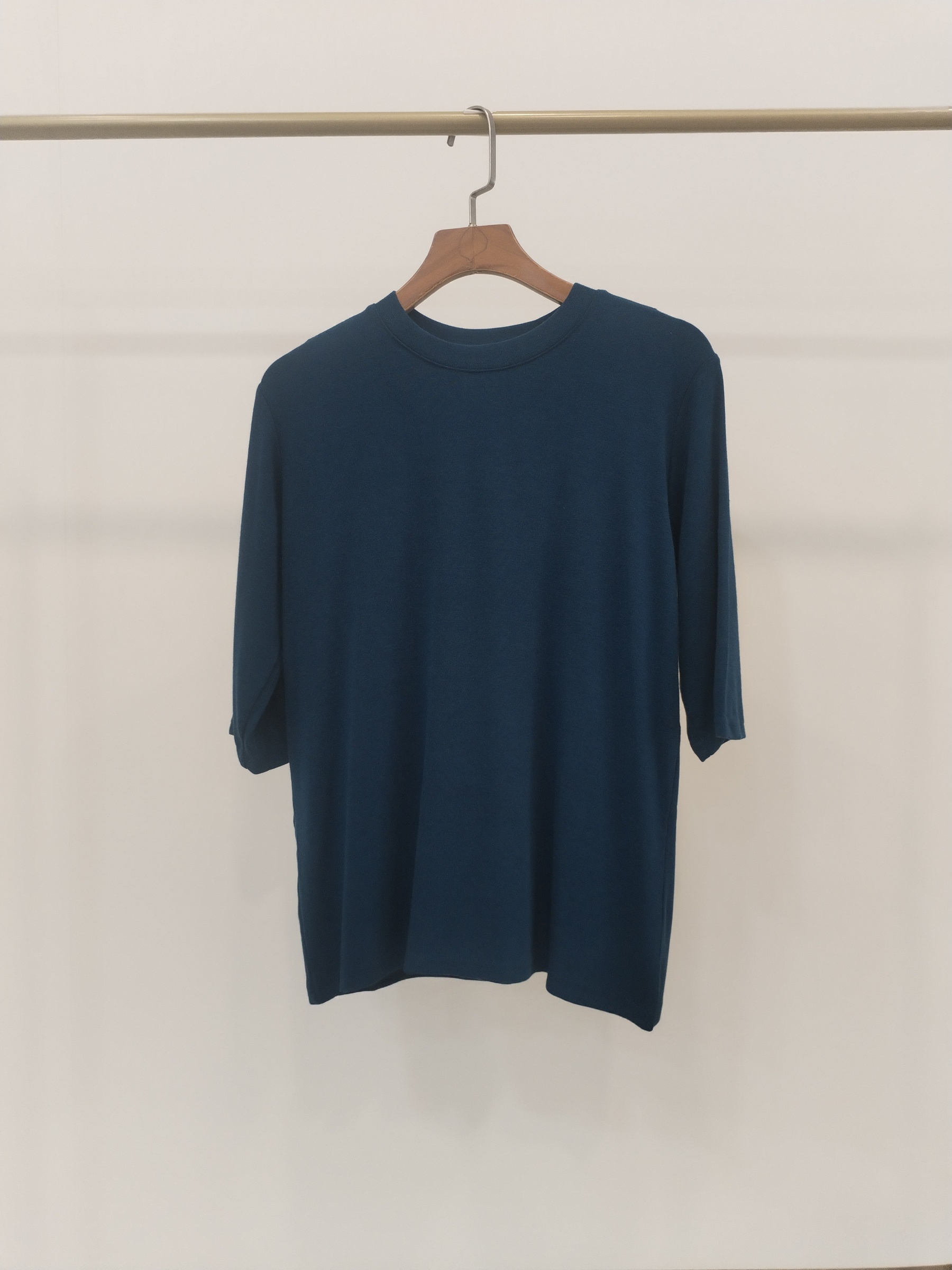 8813 Mitch Round Neck Mid Sleeve Cotton Top (B 41-51cm; L 57cm)