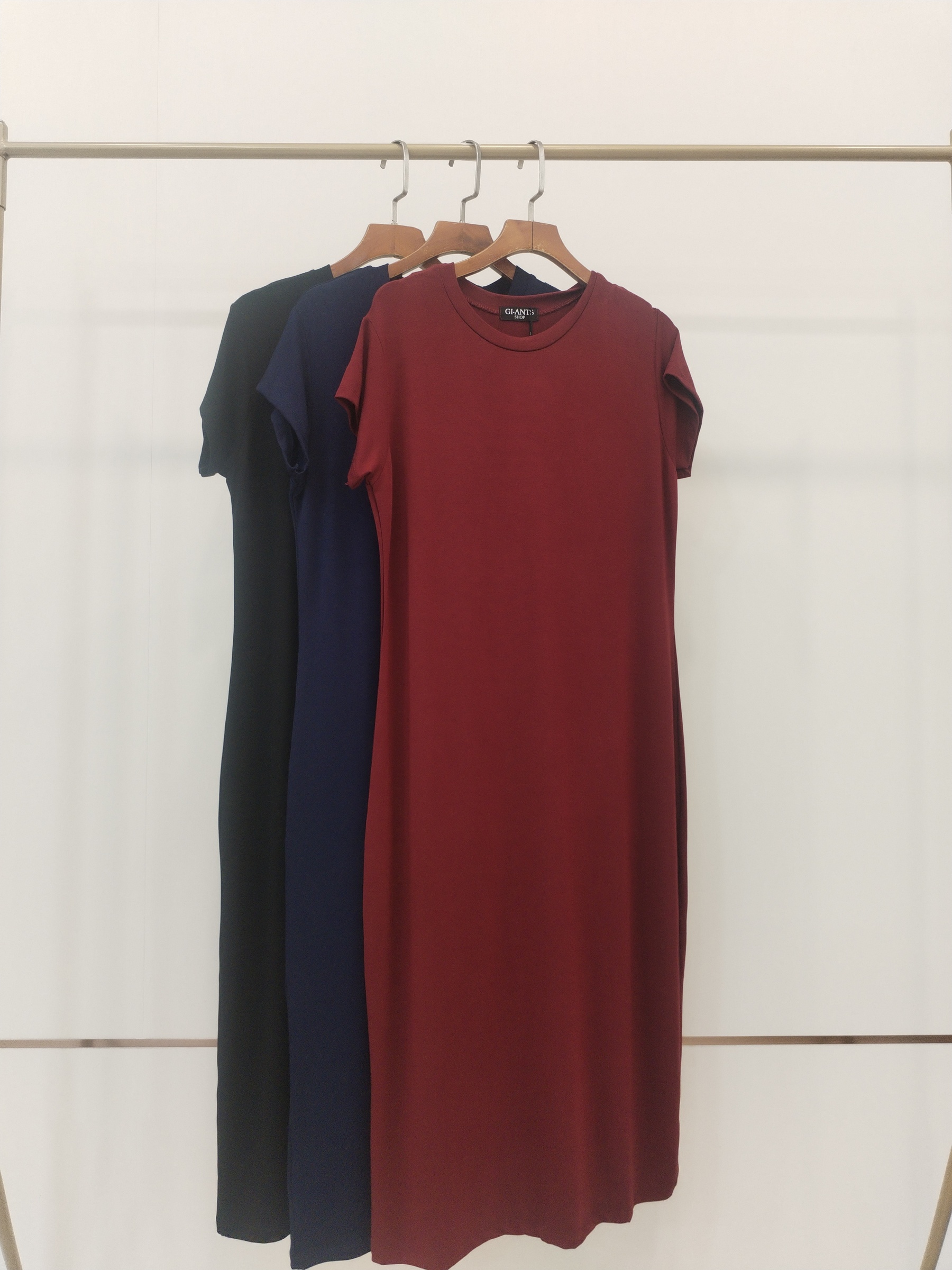 2849 Roxette Round Neck Short Sleeve Cotton Dress (B 46-54cm; H 50-70cm; L 106cm)