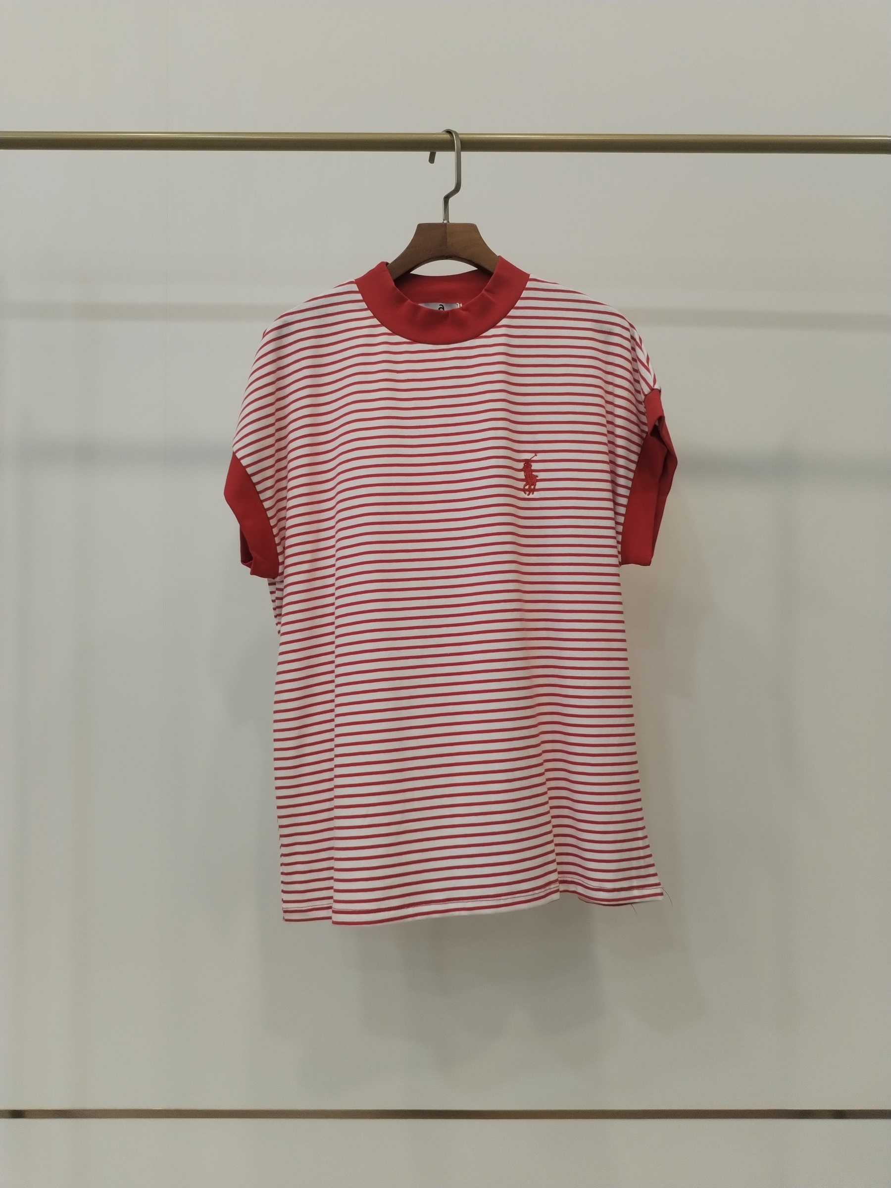 2855 Stancelle Striped Cap Sleeve Cotton Top (B53-55cm; L 64cm)