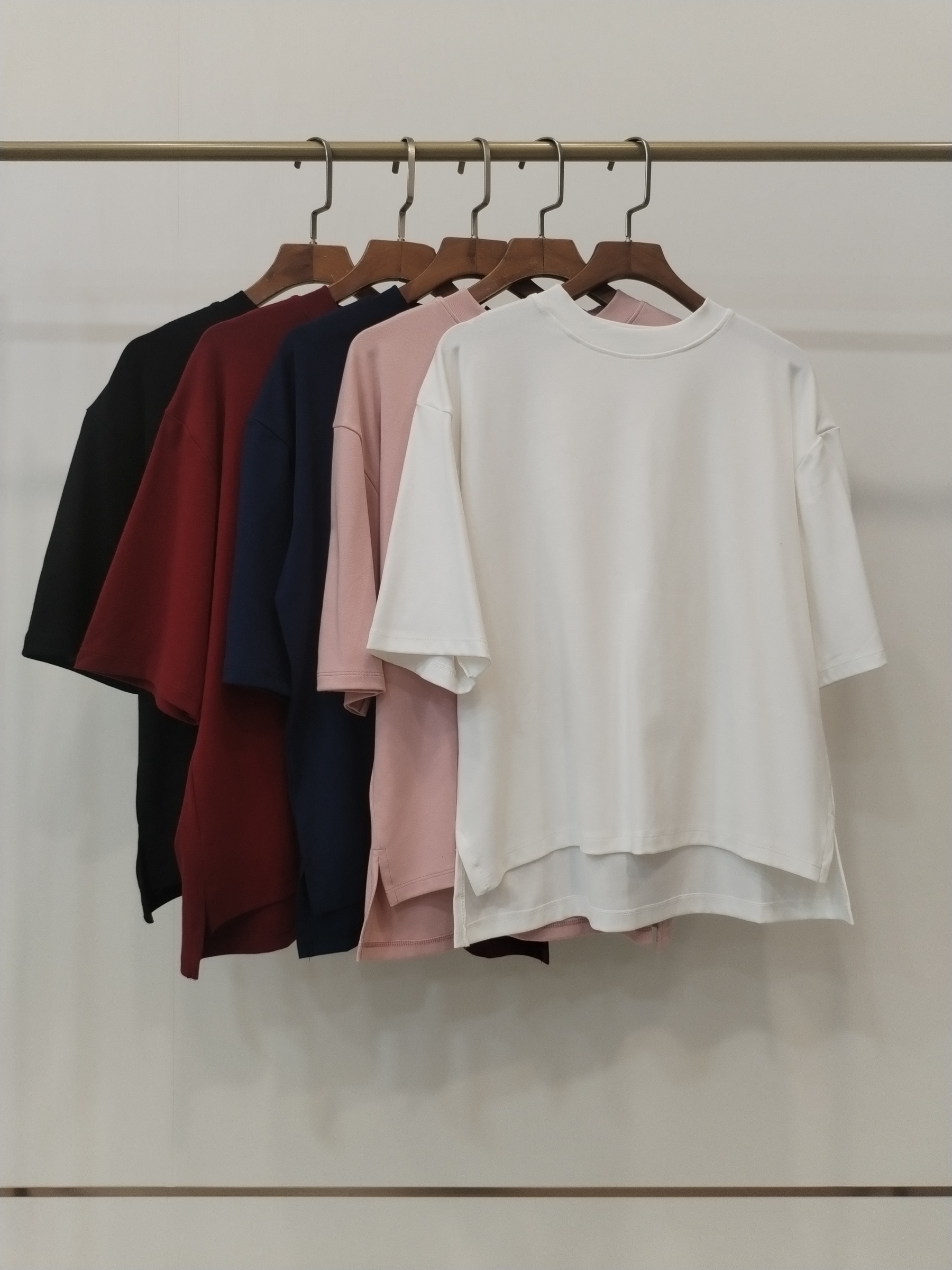 2854 Oanez Oversized Round Neck Cotton Top (B 50-55cm; L 57/60cm)