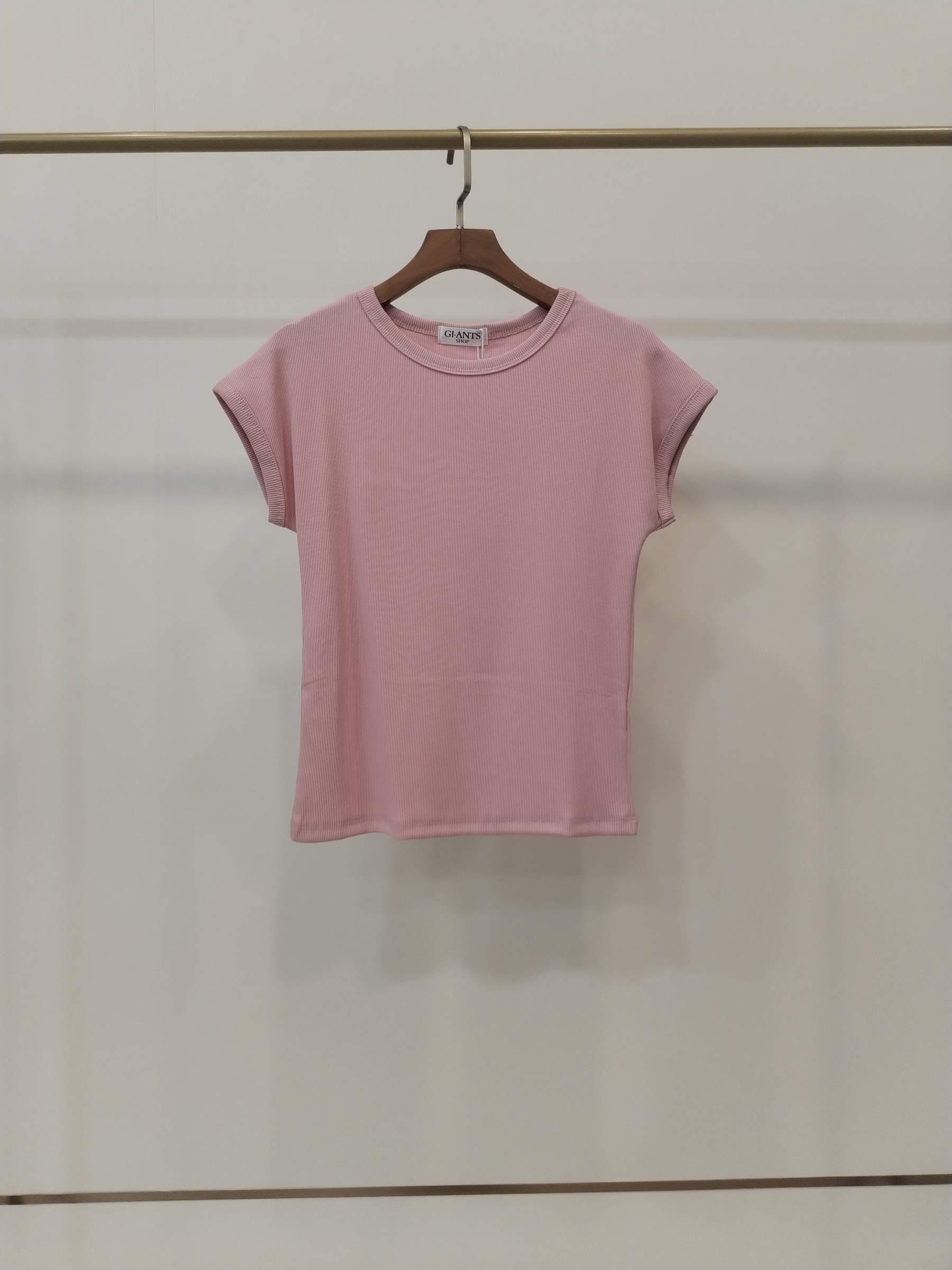 2856 Felicinella Ribbed Fitted Cap Sleeve Cotton Top (B 37-47cm; L 52cm)
