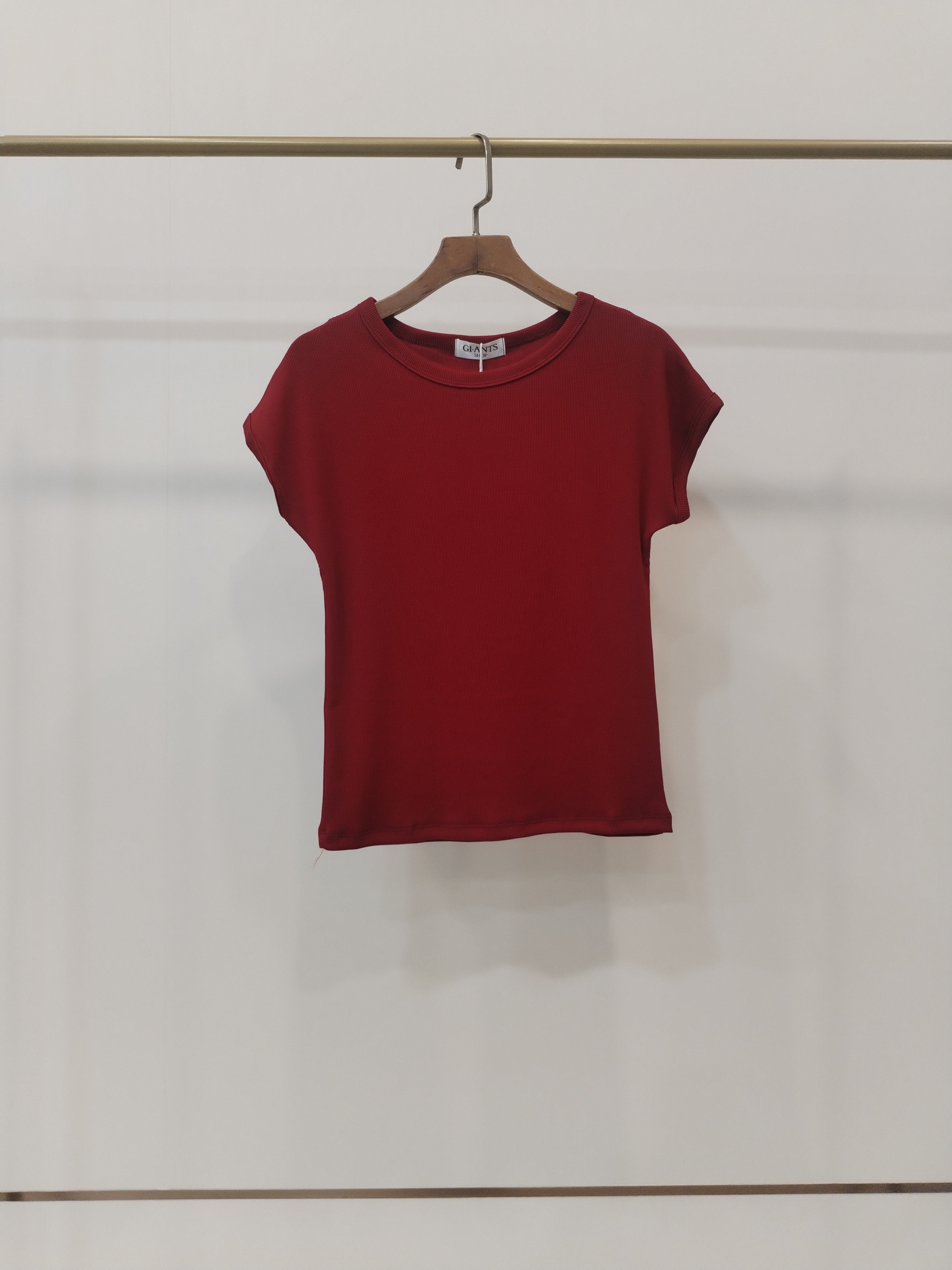 2856 Felicinella Ribbed Fitted Cap Sleeve Cotton Top (B 37-47cm; L 52cm)