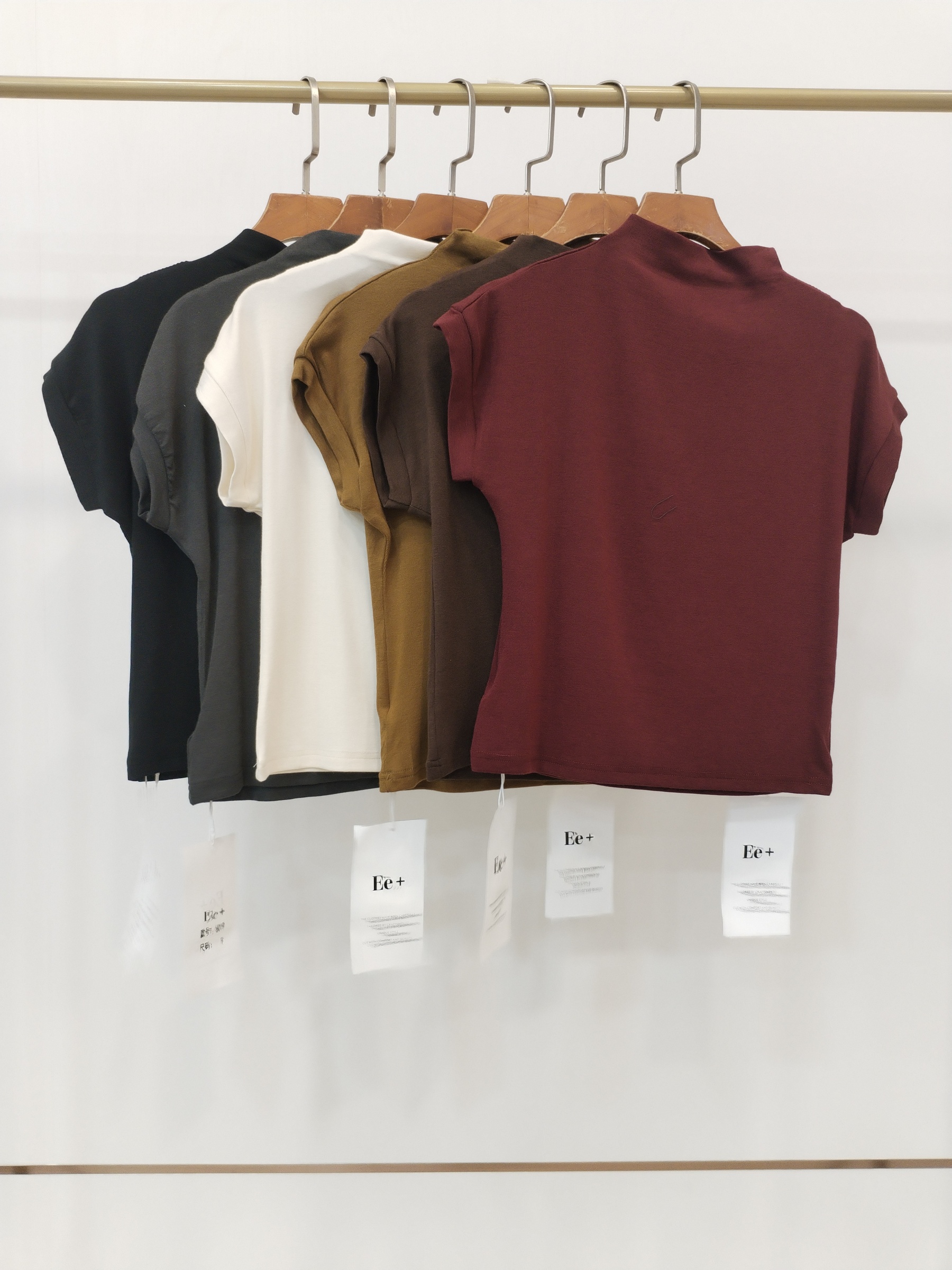 6019 Havora High Neck Cap Sleeve Cotton Top (B 40-49cm; L 45cm)