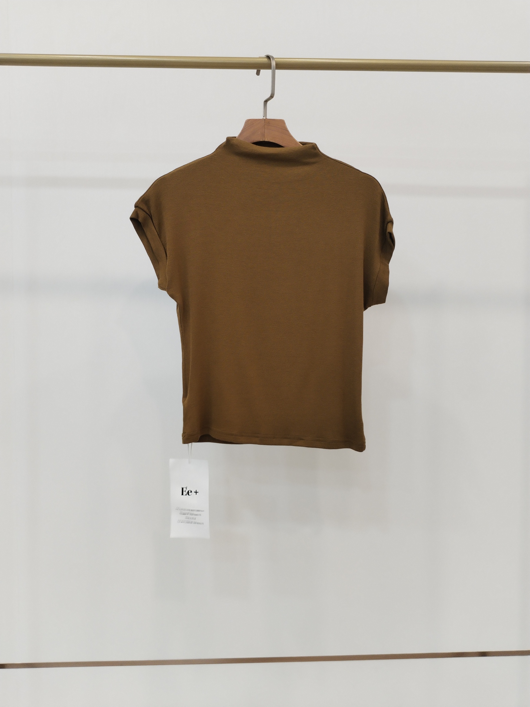 6019 Havora High Neck Cap Sleeve Cotton Top (B 40-49cm; L 45cm)