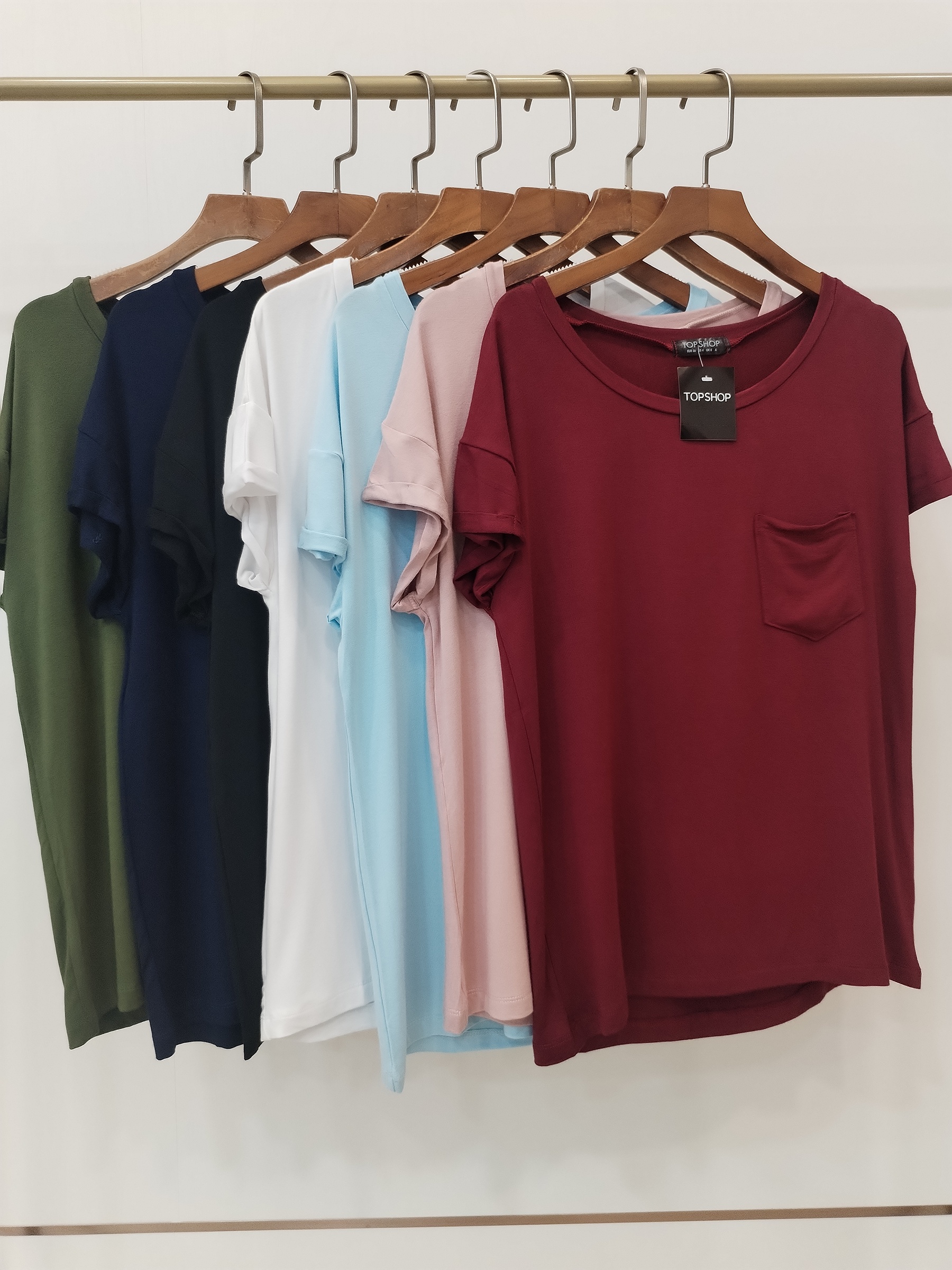 2863 Fillmore Folded Cap Sleeve Soft Cotton Top (B 46-52cm; L 59cm)