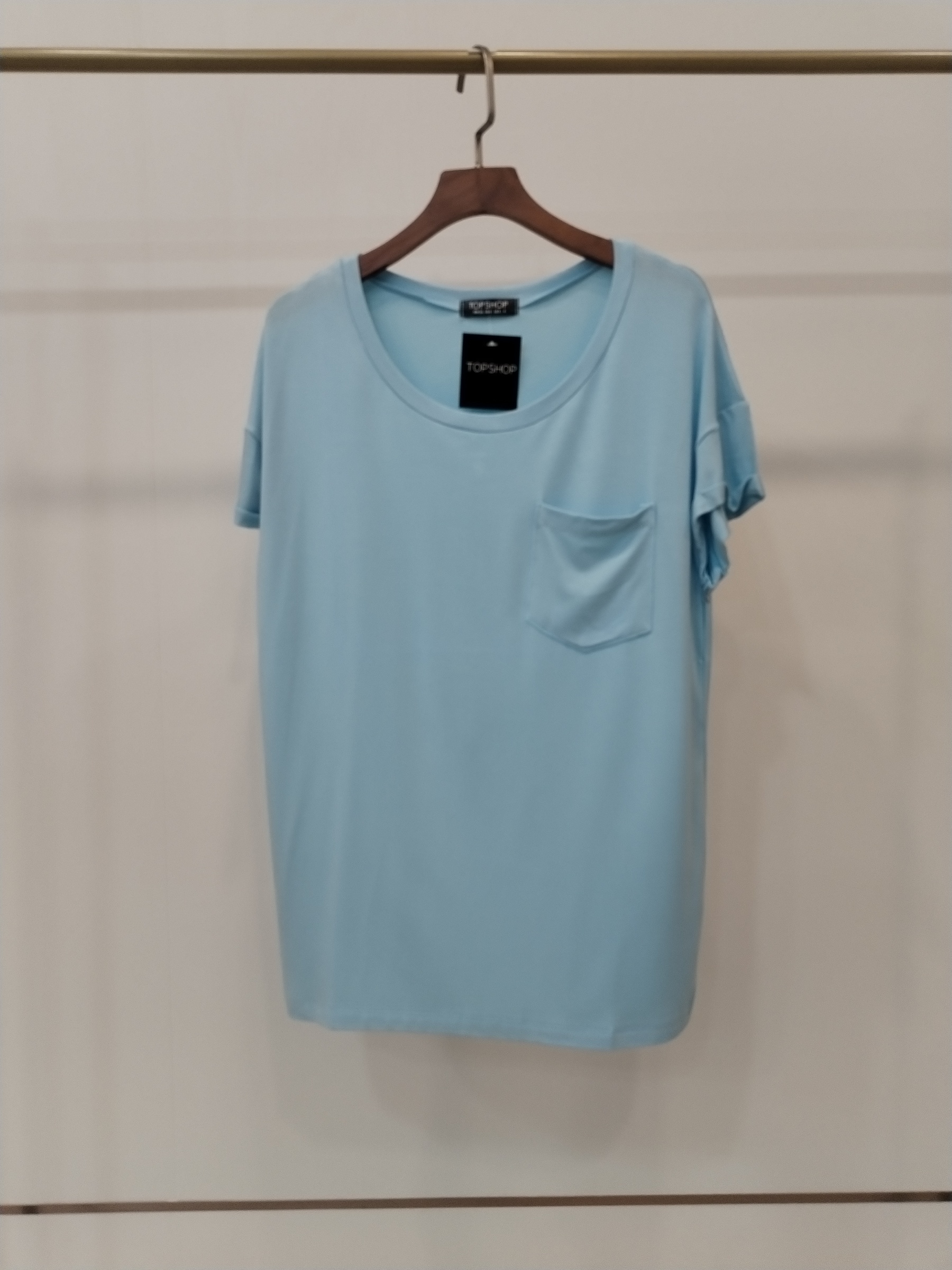 2863 Fillmore Folded Cap Sleeve Soft Cotton Top (B 46-52cm; L 59cm)