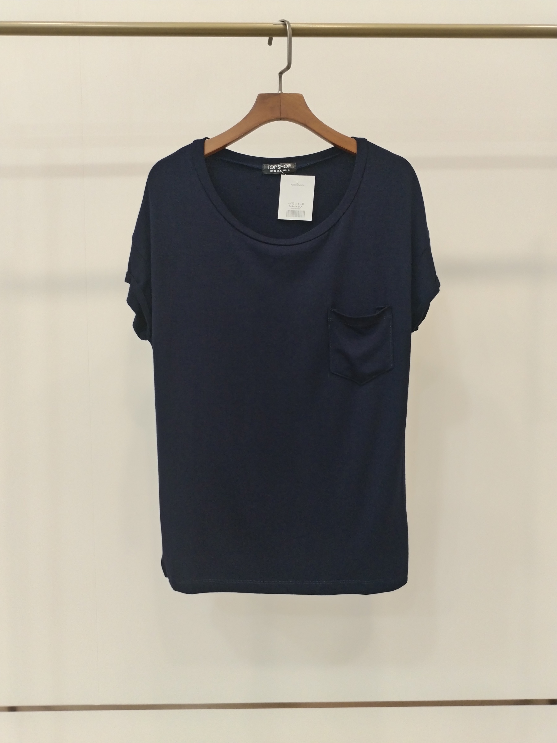 2863 Fillmore Folded Cap Sleeve Soft Cotton Top (B 46-52cm; L 59cm)