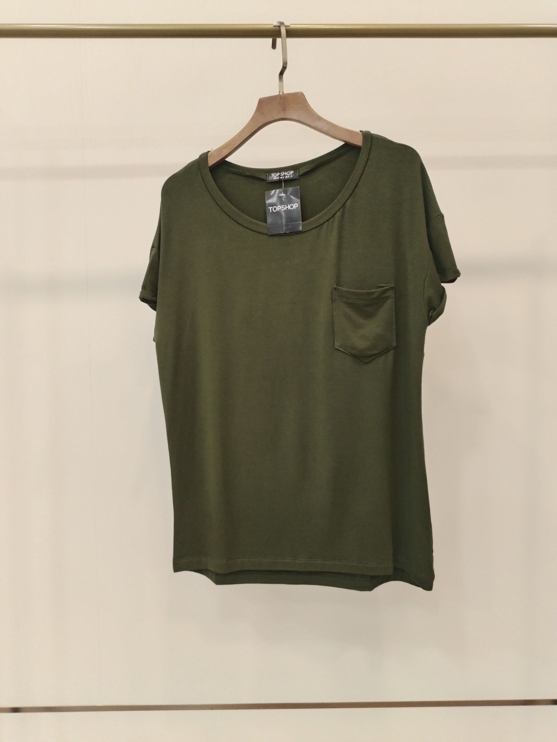 2863 Fillmore Folded Cap Sleeve Soft Cotton Top (B 46-52cm; L 59cm)