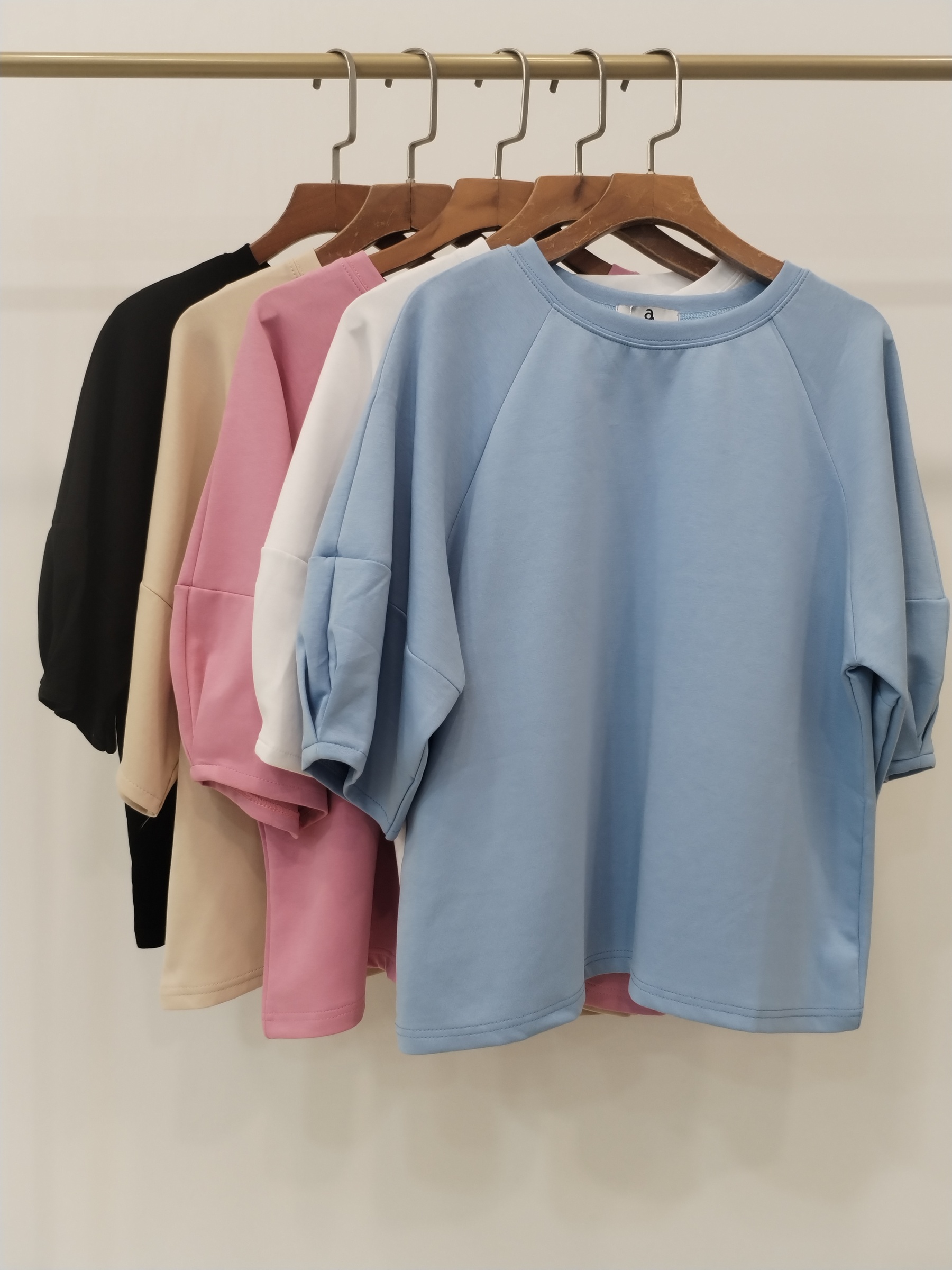 2866 Mavie Mid Sleeve Cotton Top (B 52-55cm; L 55cm)